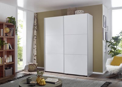 Bild von Schwebetürenschrank ca. 175 x 210 x 59 cm rauch BLUE weiß