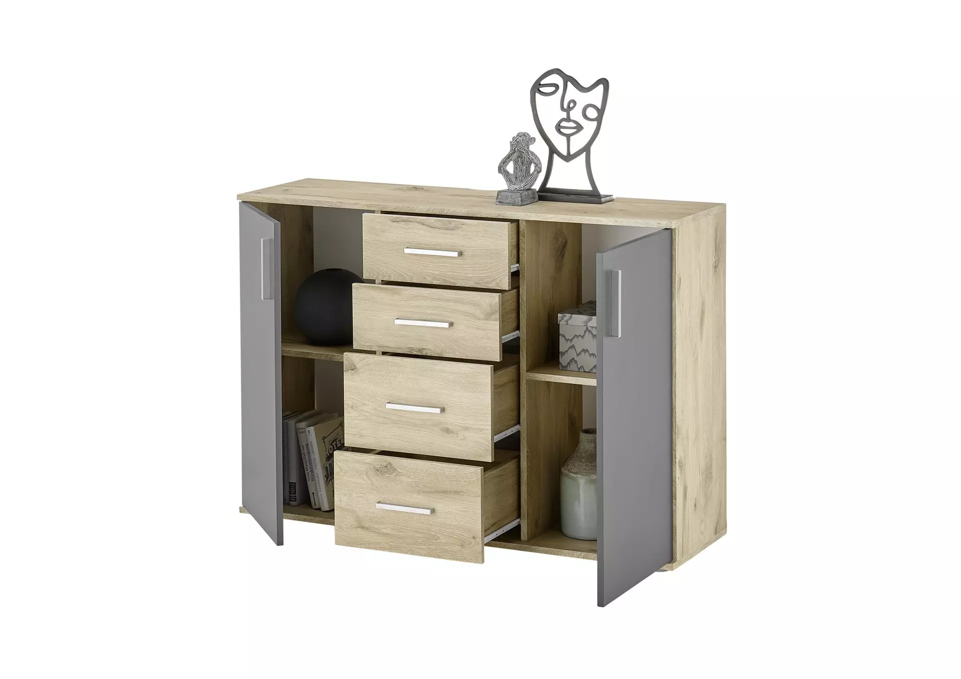 Kommode BC1040 inDoor Holzwerkstoff 120 x 84 x 35 cm