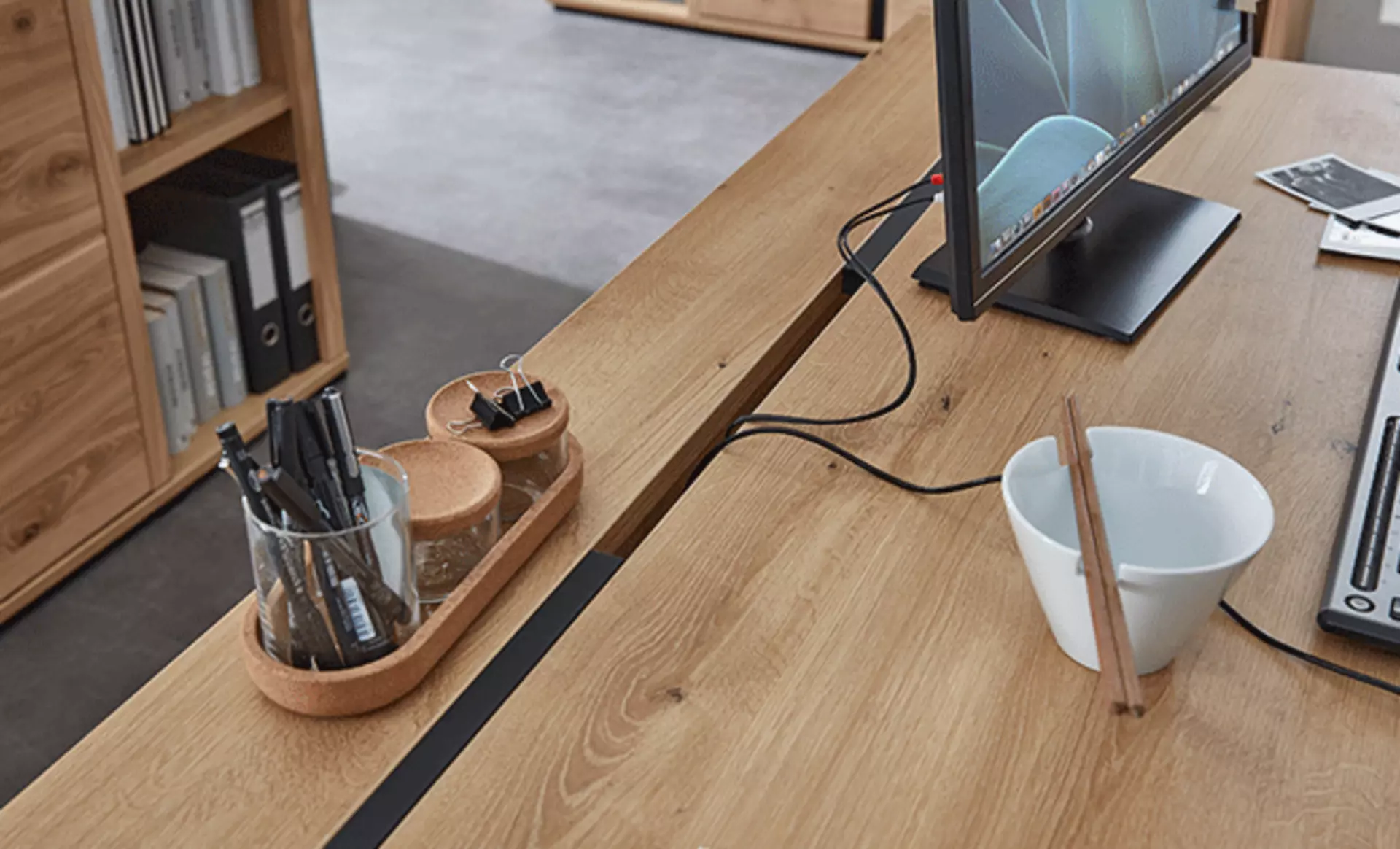 Strukturierte Ordnung am Arbeitsplatz 