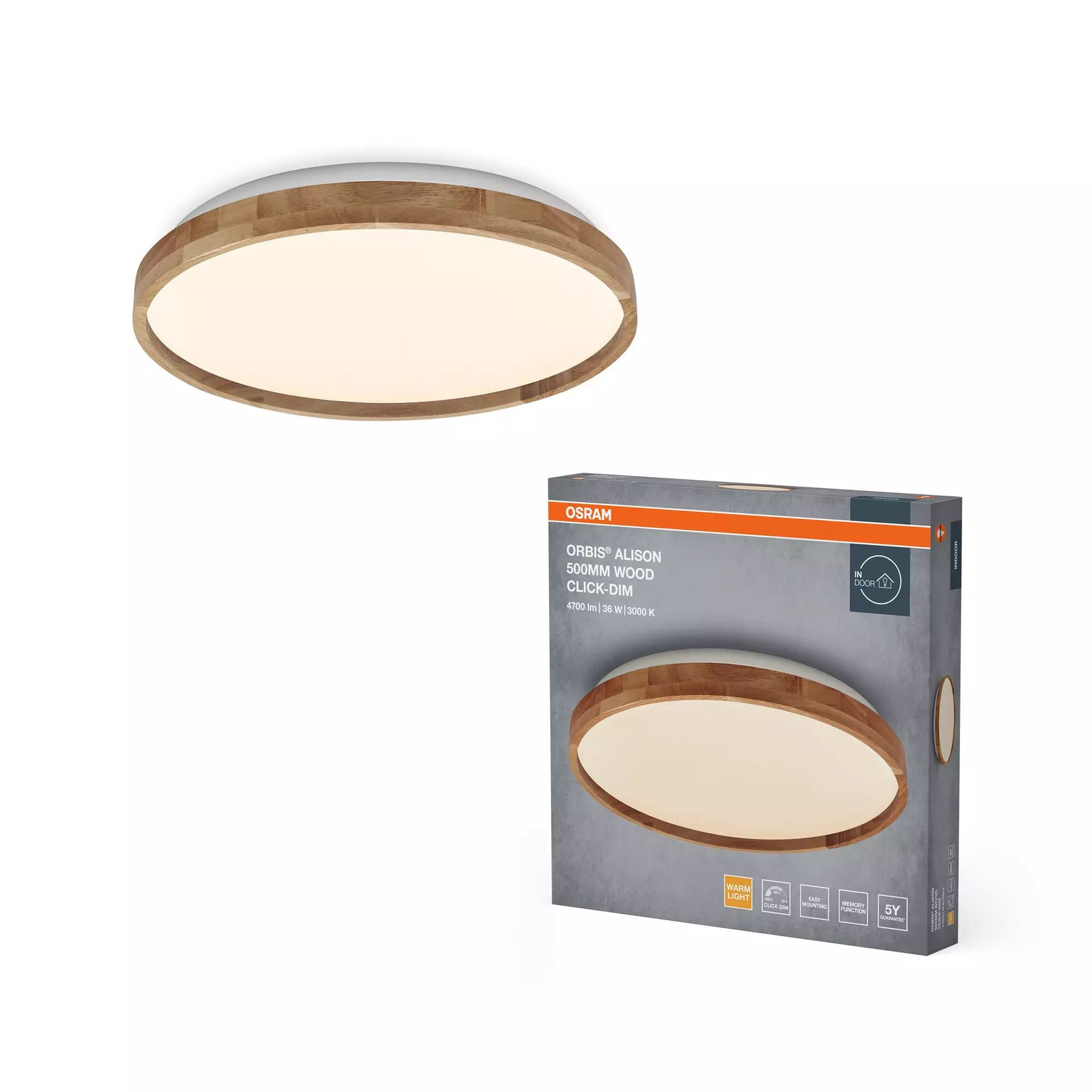 Deckenleuchte Alison Basic Ceiling OSRAM Metall 