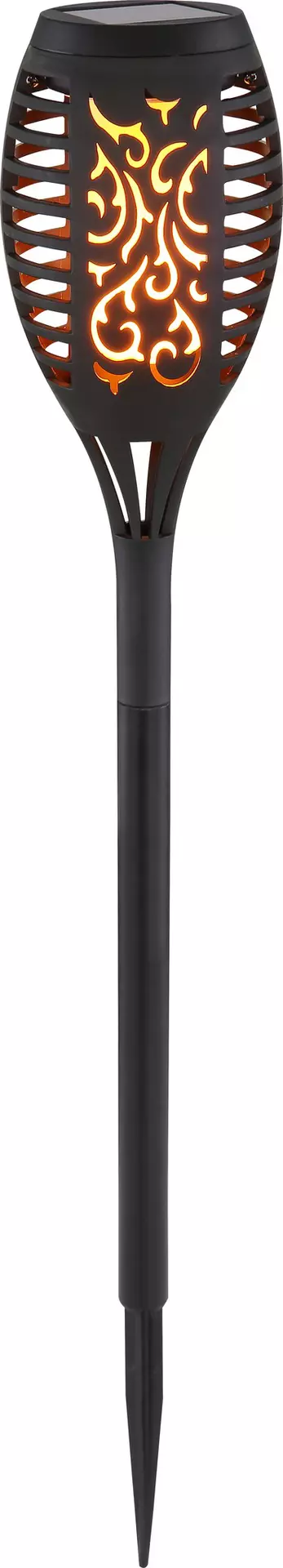 Solarleuchte Solar Fackel 3-er Set Globo Kunststoff 7 x 49 x 7 cm