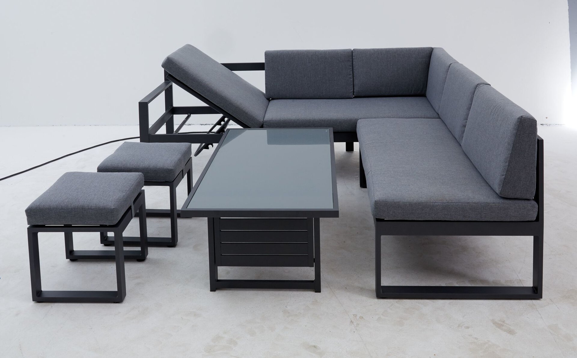 Lounge-Set LINA Outdoor Textil 69 x 69 x 213 cm
