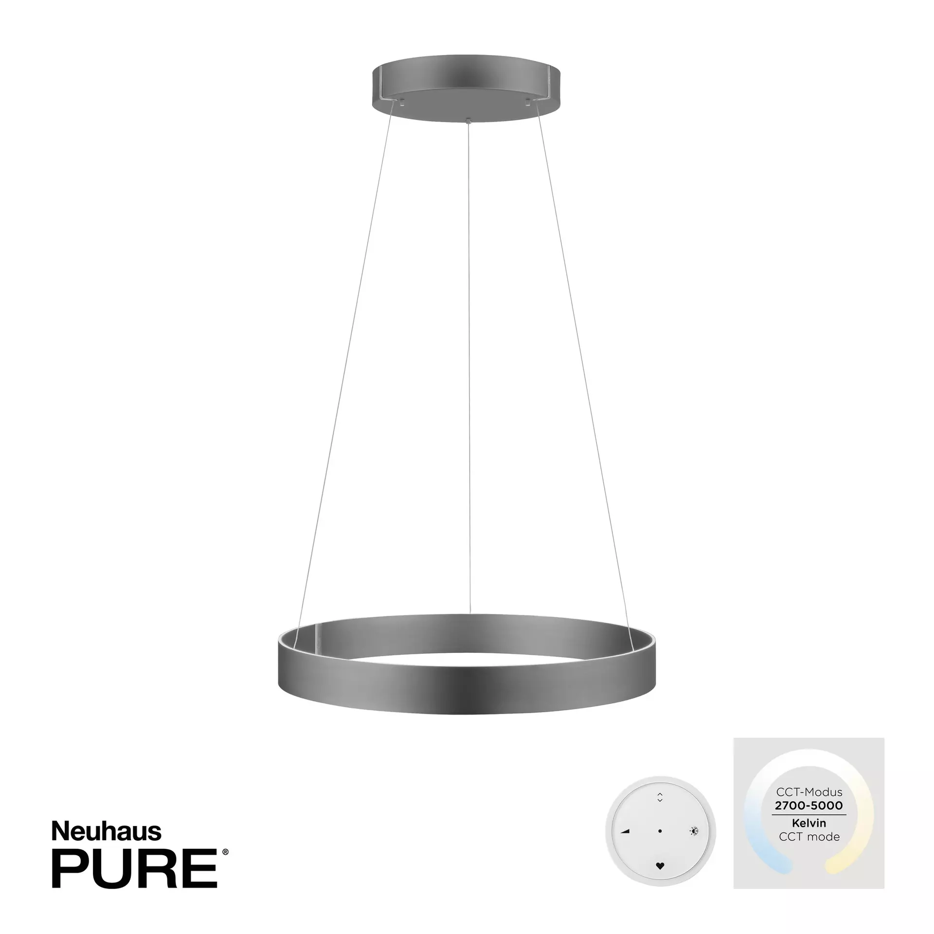 Pendelleuchte PURE E-CLIPSE Paul Neuhaus Metall 70 x 350 x 70 cm