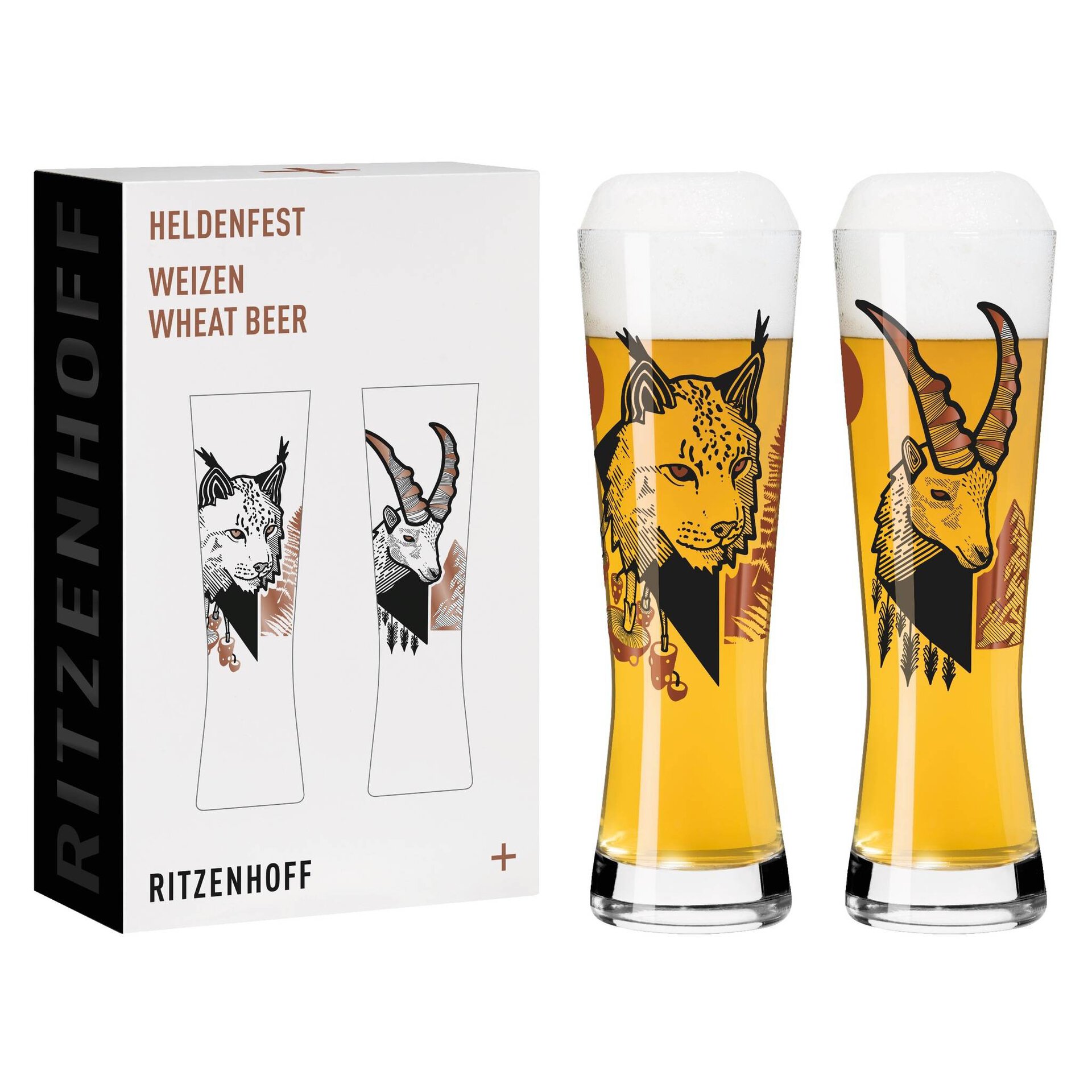 Bierglas Heldenfest Weizen 2er-Set 002 Ritzenhoff Glas 25 x 