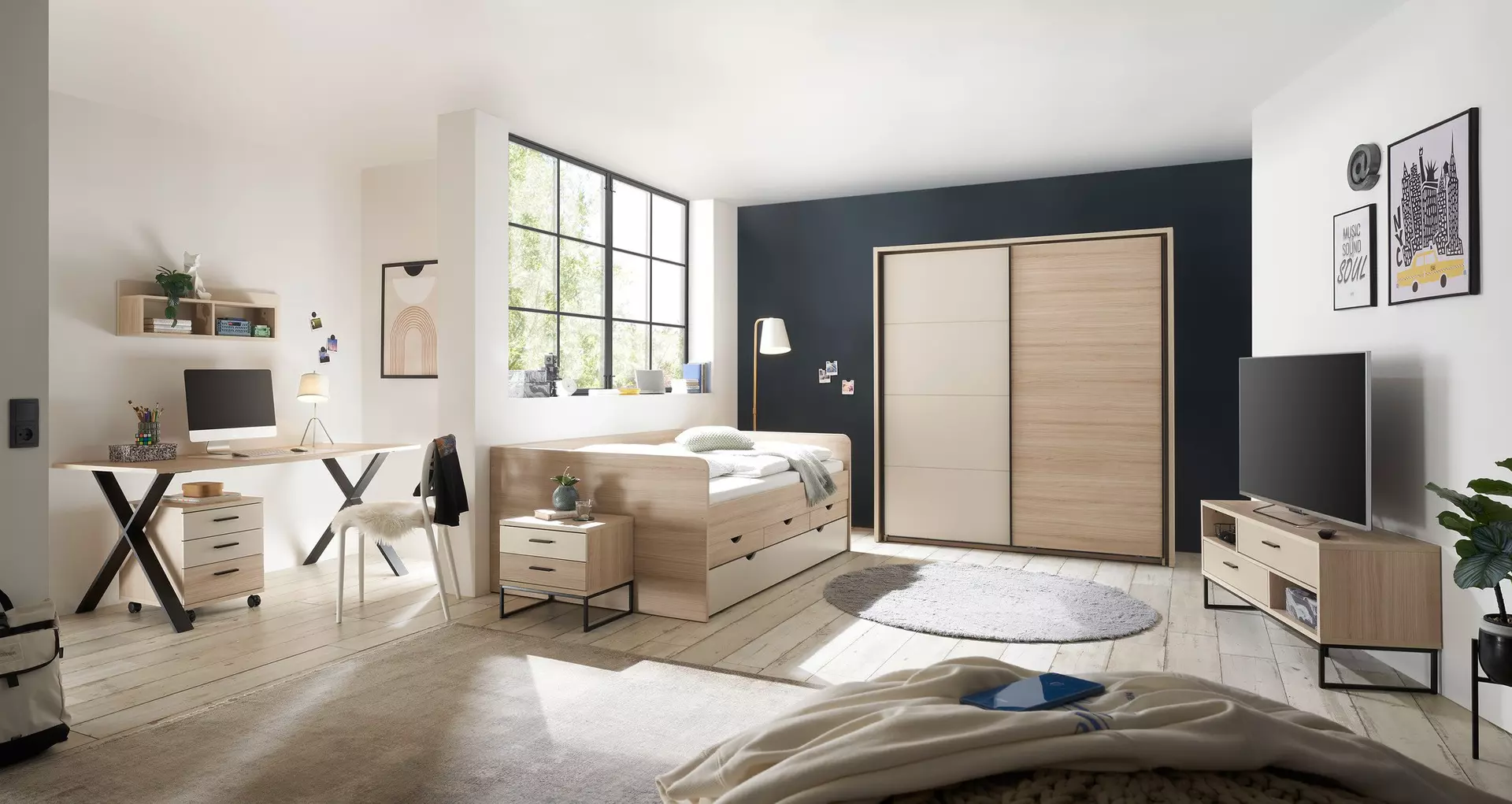 TV-Board Assume Vito Holzwerkstoff 38 x 52 x 125 cm