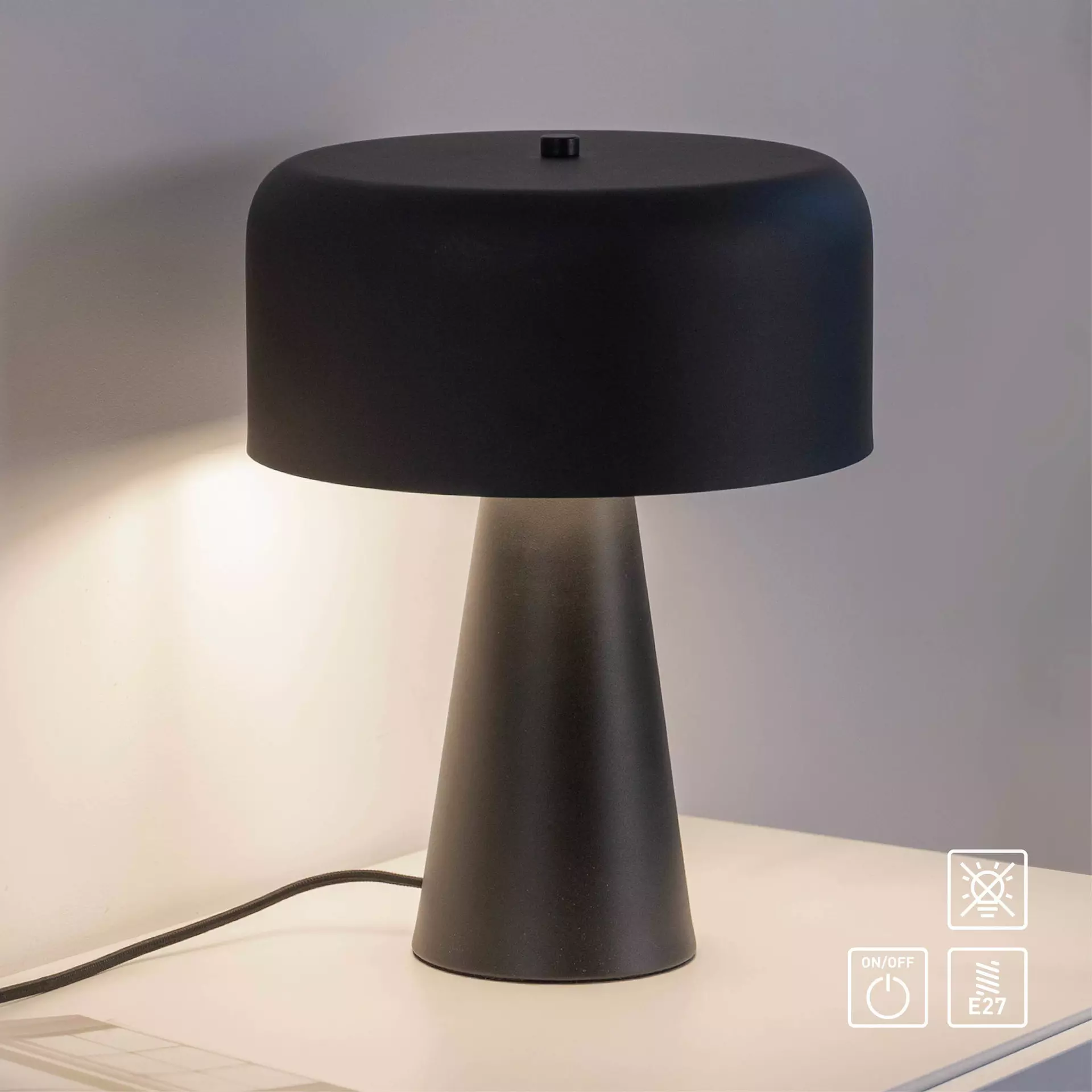 Tischleuchte SW PENTO SCHÖNER WOHNEN-Kollektion Kunststoff 26 x 34 x 26 cm