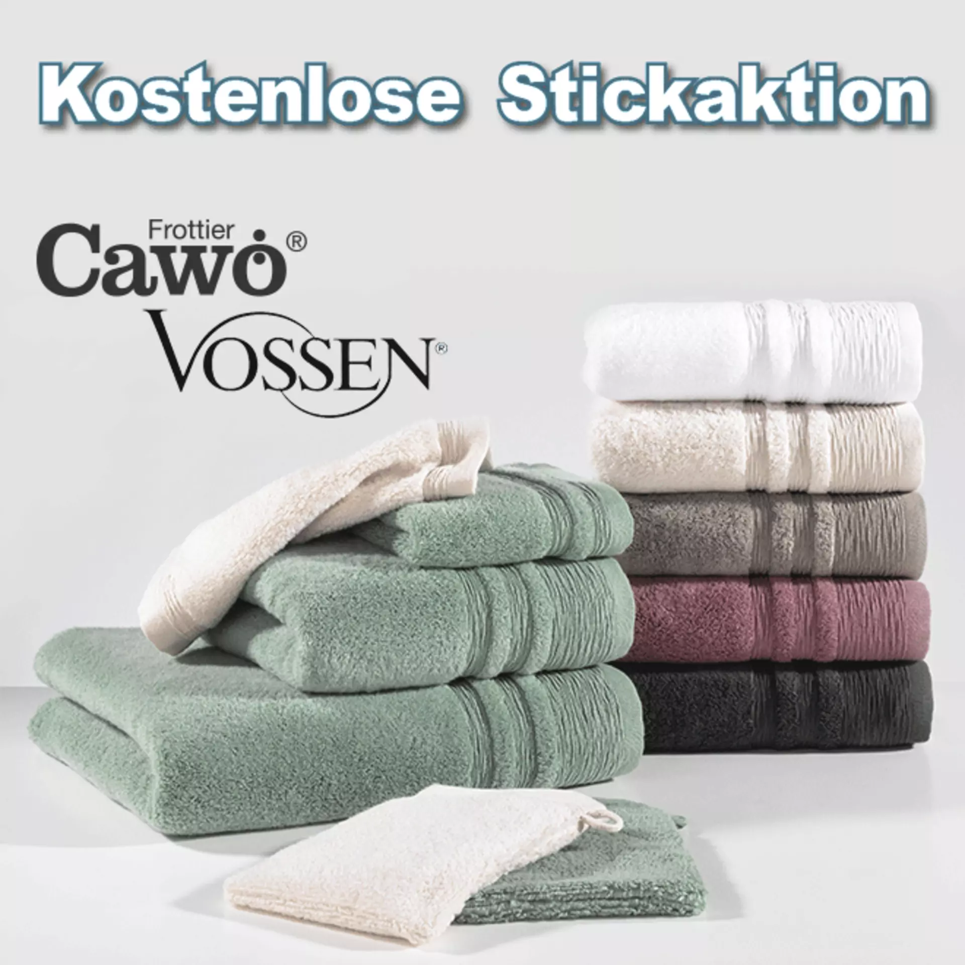 Kostenlose Stickaktion mit Cawö und Vossen bei Möbel Inhofer