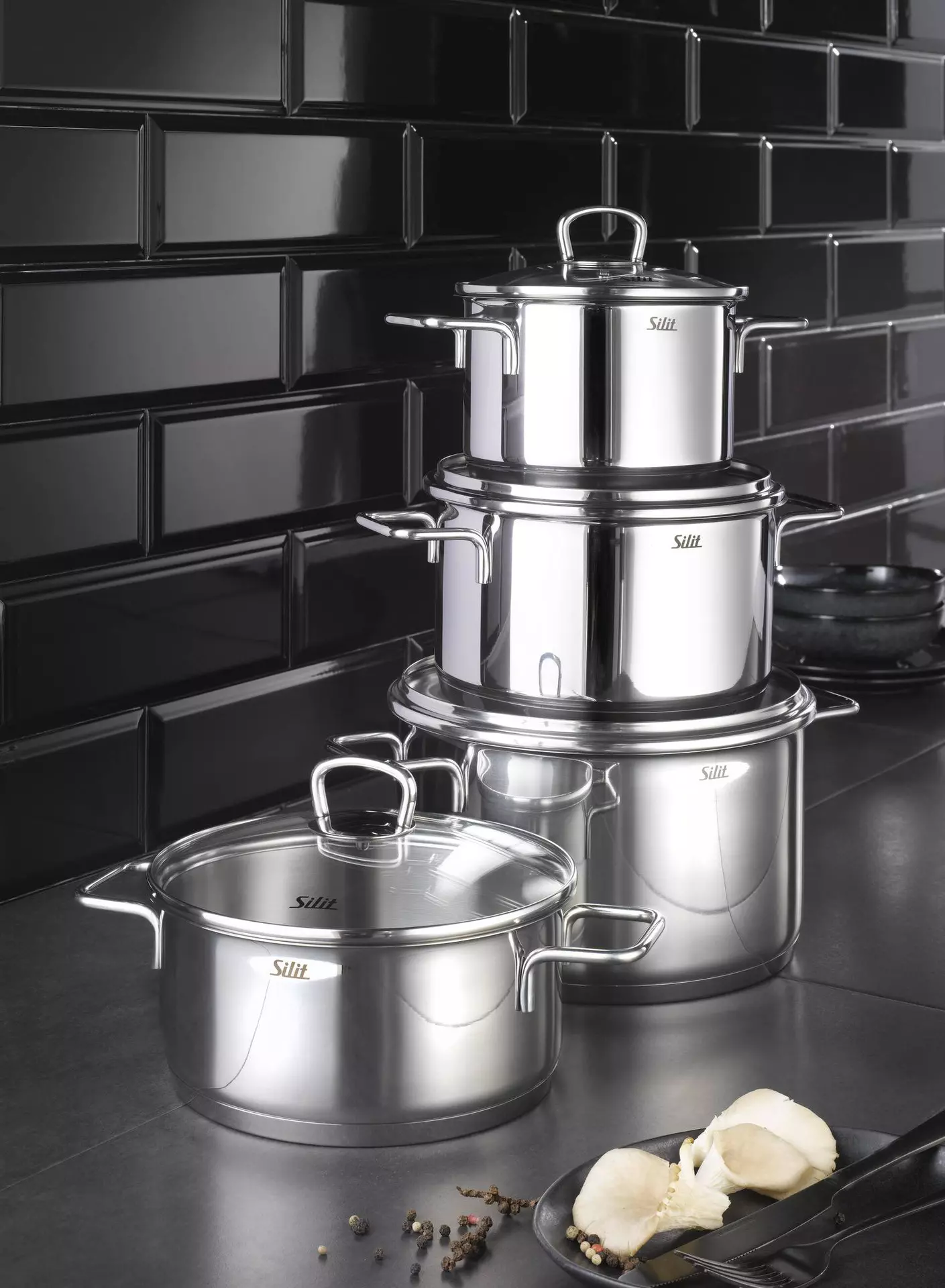 Topf-Set Alicante Silit Metall 30 x 22 x 52 cm