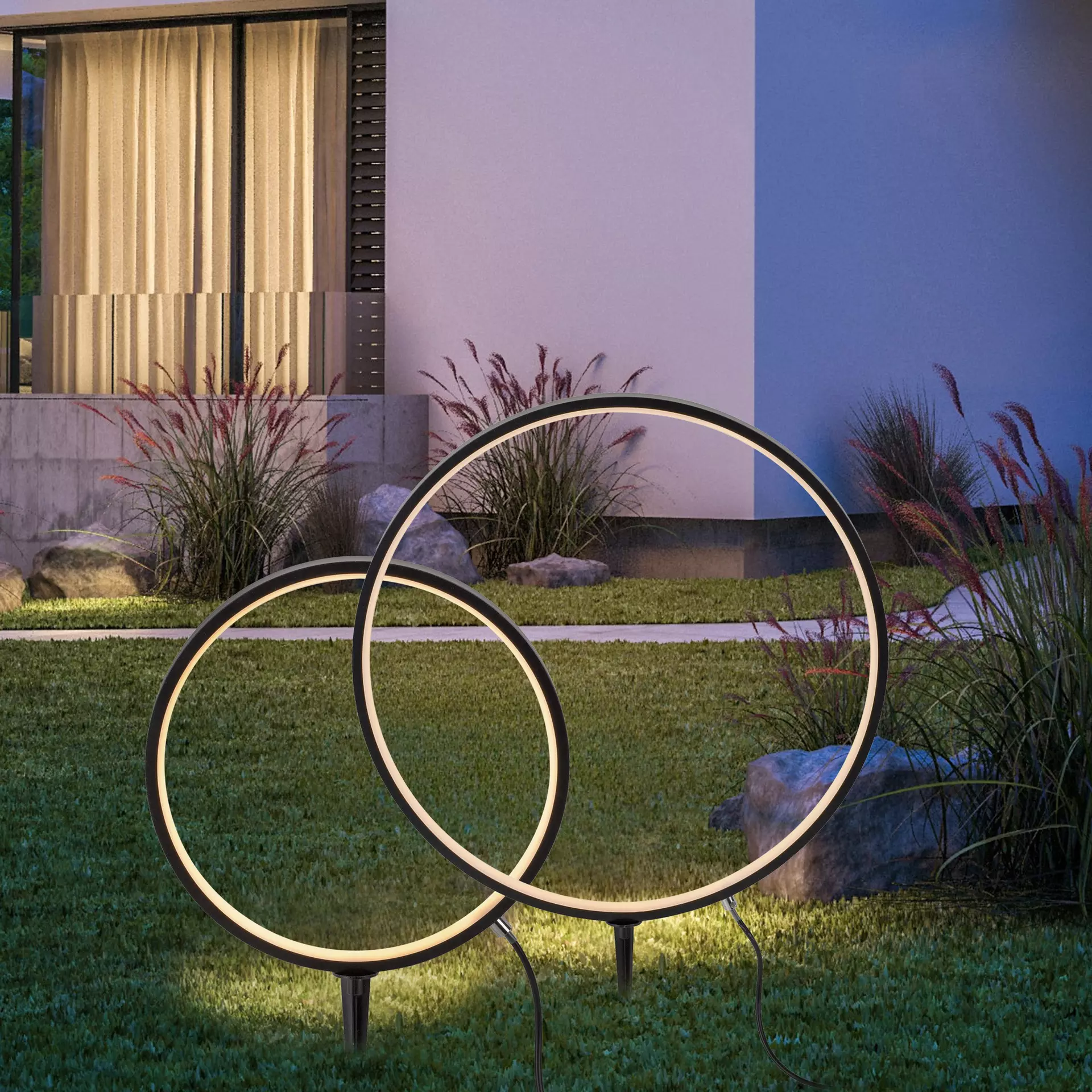 Gartenspieß ZIRKULU JUST LIGHT Metall 50 x 66 x 50 cm