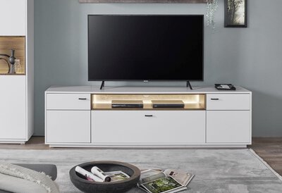 Bild von Lowboard Holzwerkstoff weiß ca. 210 cm