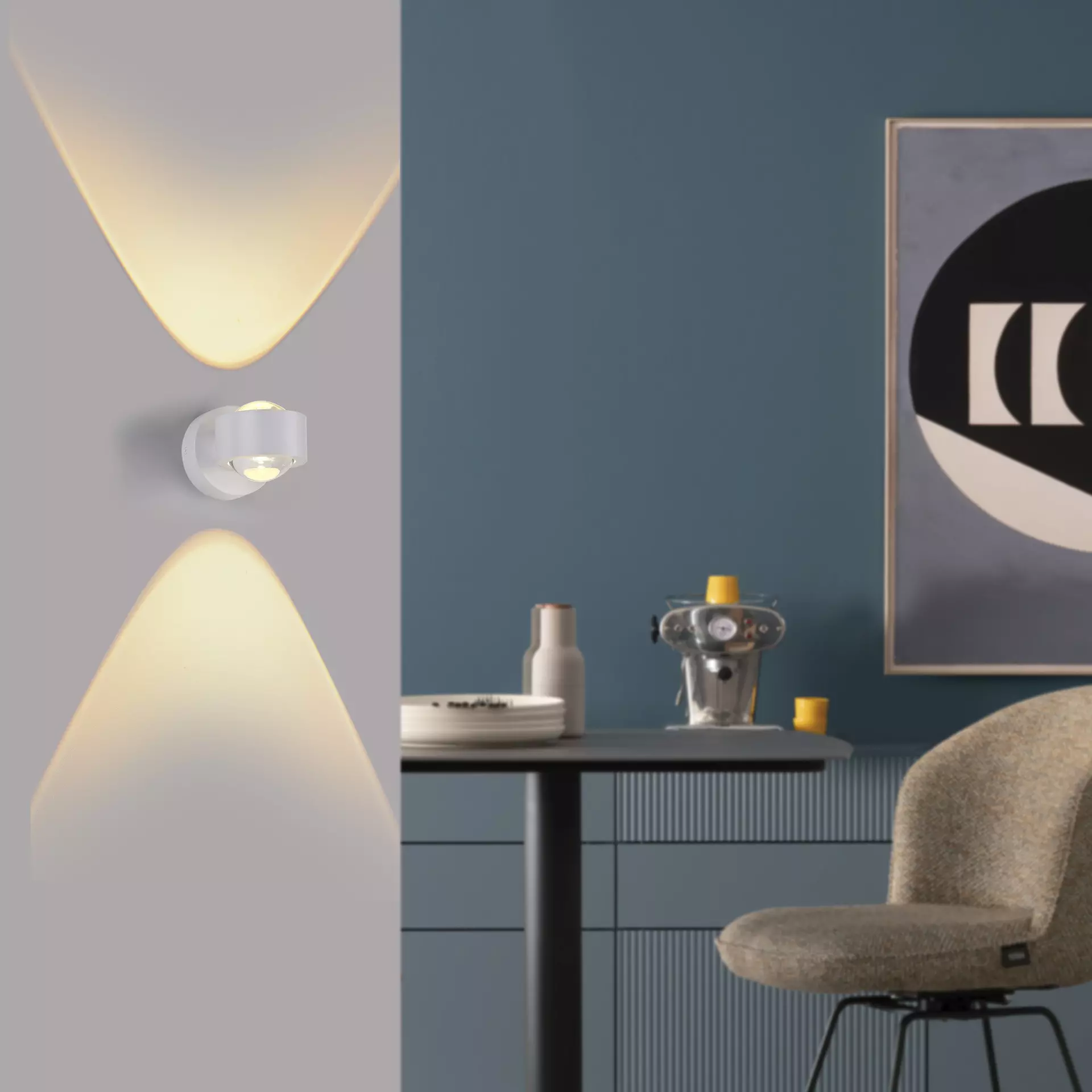 Wandleuchte SW CHIA SCHÖNER WOHNEN-Kollektion Metall 9 x 9 x 12 cm