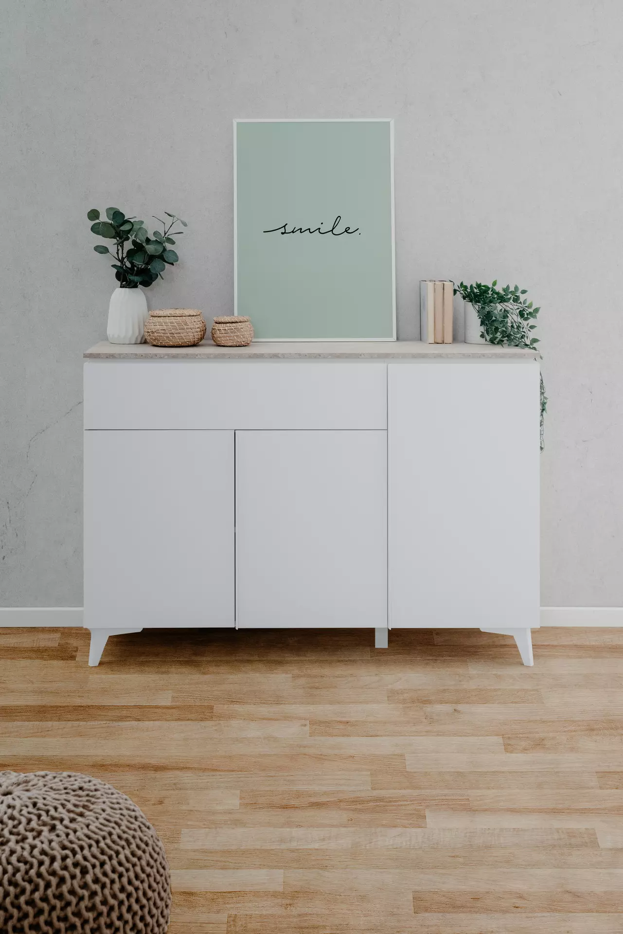 Kommode BERTRIX 01B finori Holzwerkstoff 40 x 92 x 133 cm