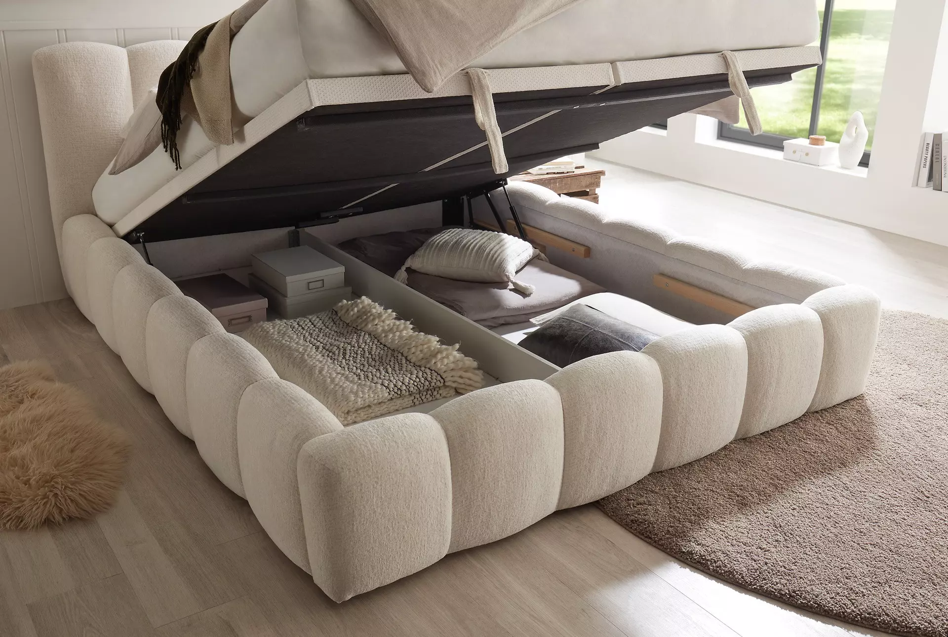 Polsterbett AVESTA ED-Lifestyle Textil 196 x 103 x 221 cm