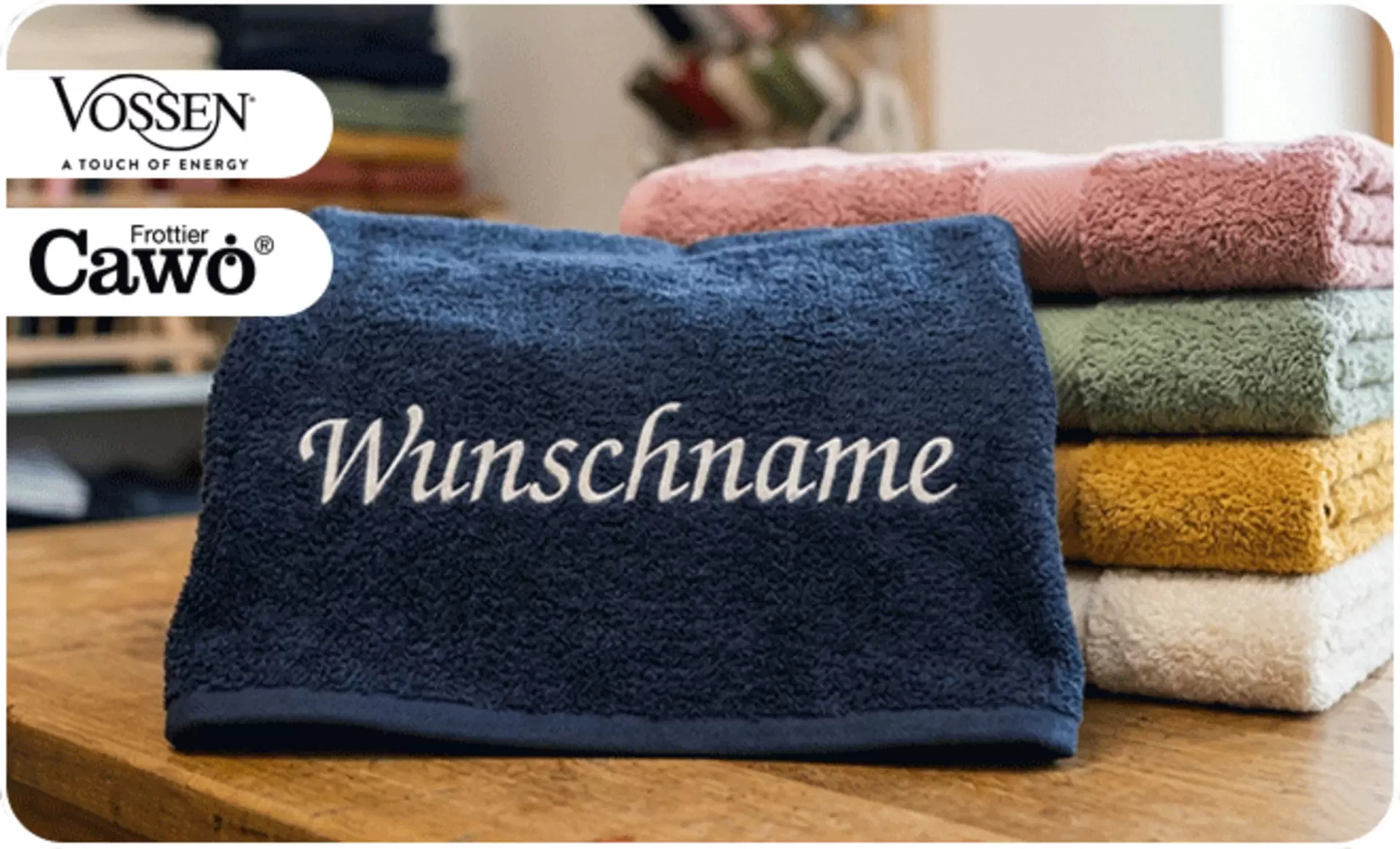 Wunschname mit Stickaktion bei Möbel Inhofer in Senden