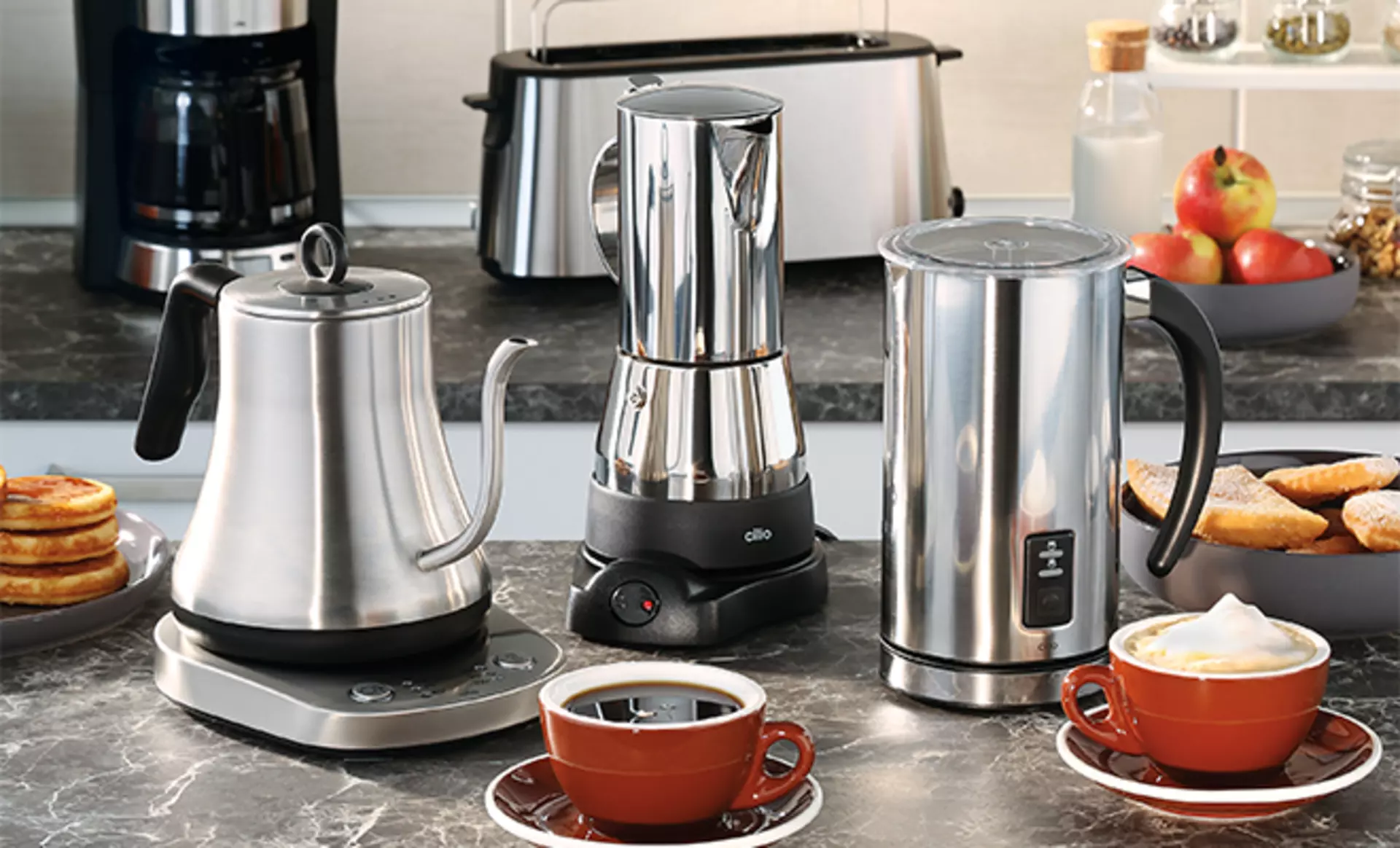 Kaffee-Elektrogeräte der Marke cilio