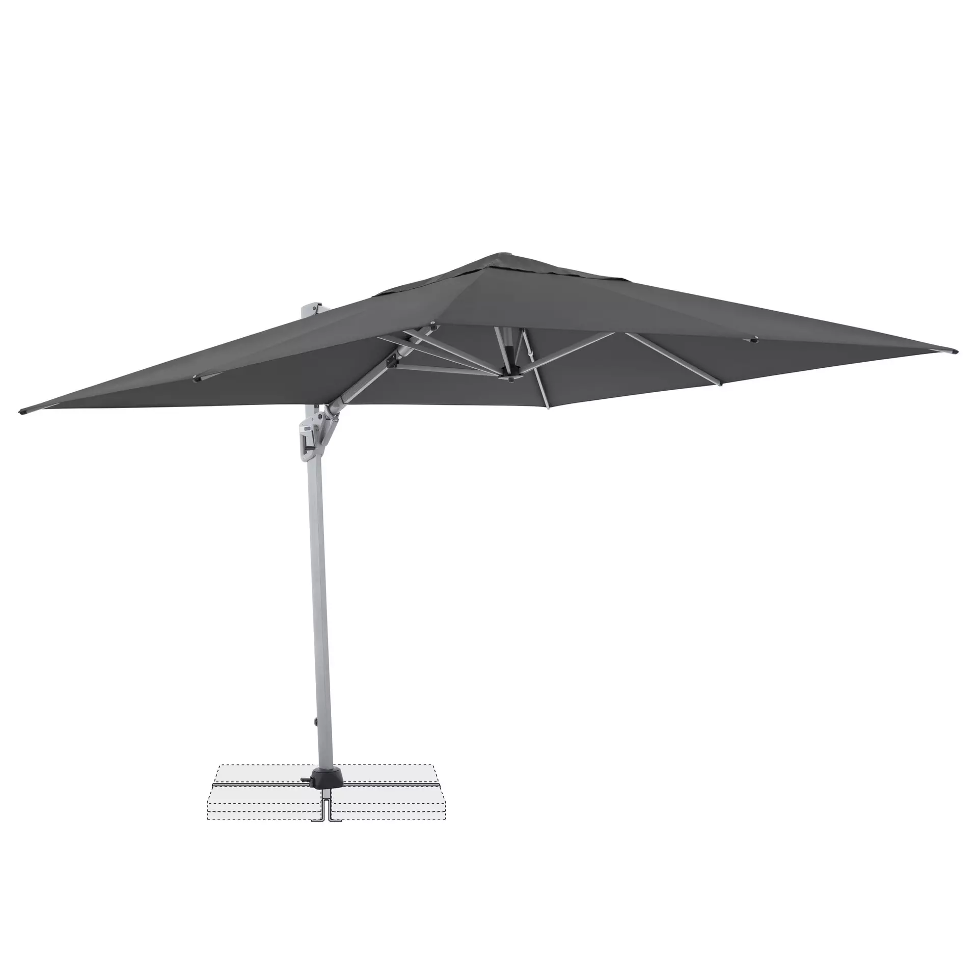 Sonnenschirm Active NEO Side Doppler Textil 350 x 265 x 260 cm