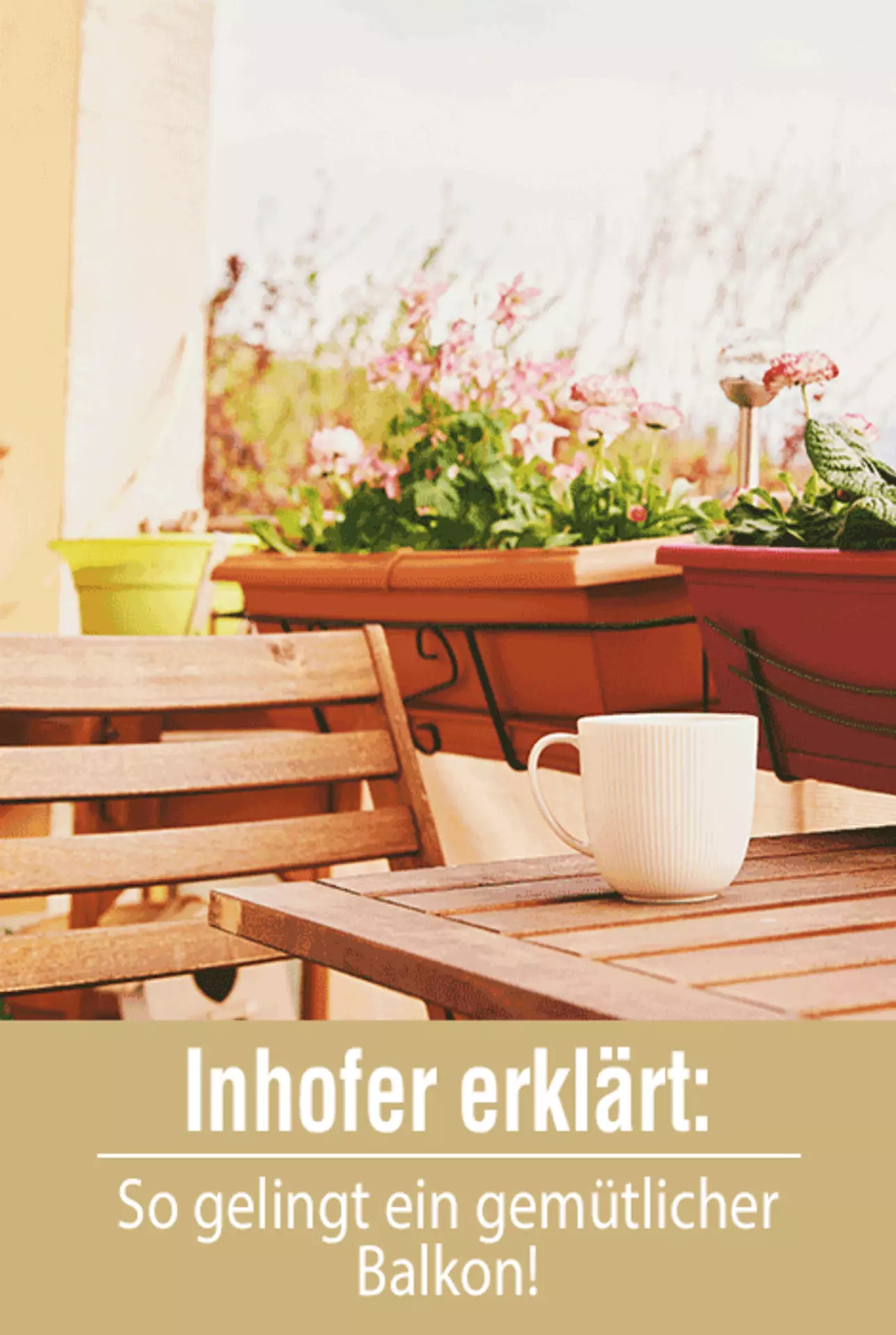 Teaser für den Wohntipp gemütlicher Balkon