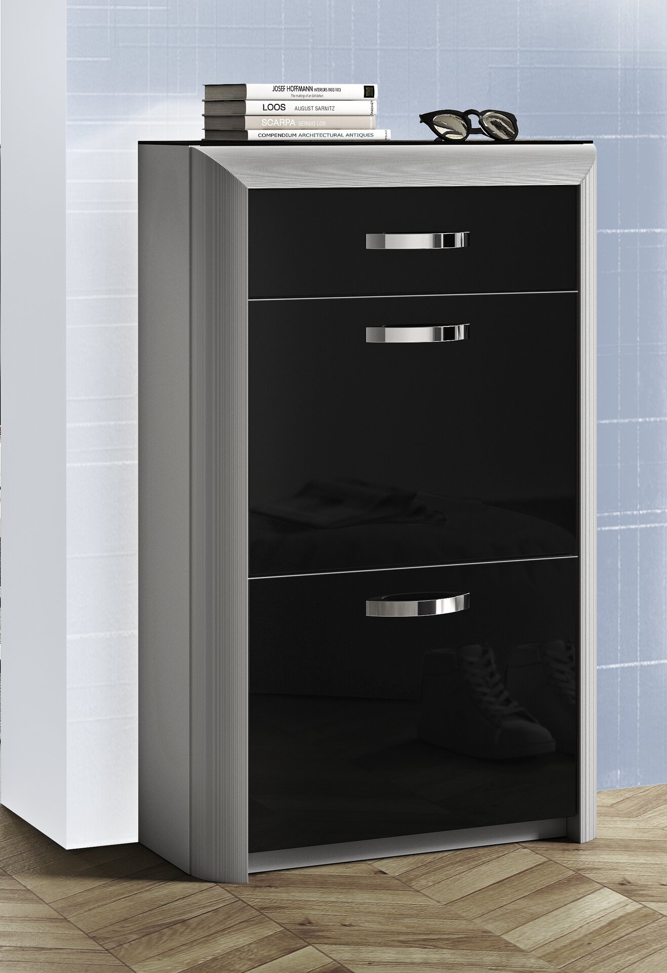Luxus Schuhschrank Aus Glas Ebenbild