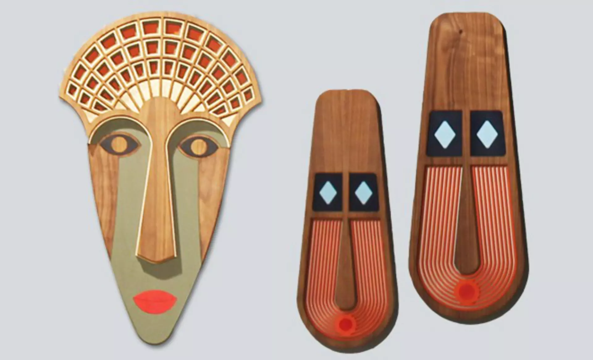 Inspiriert von alten Kulturen  - traditionelle Masken in modernem Design von UMAQU bei interni by inhofer