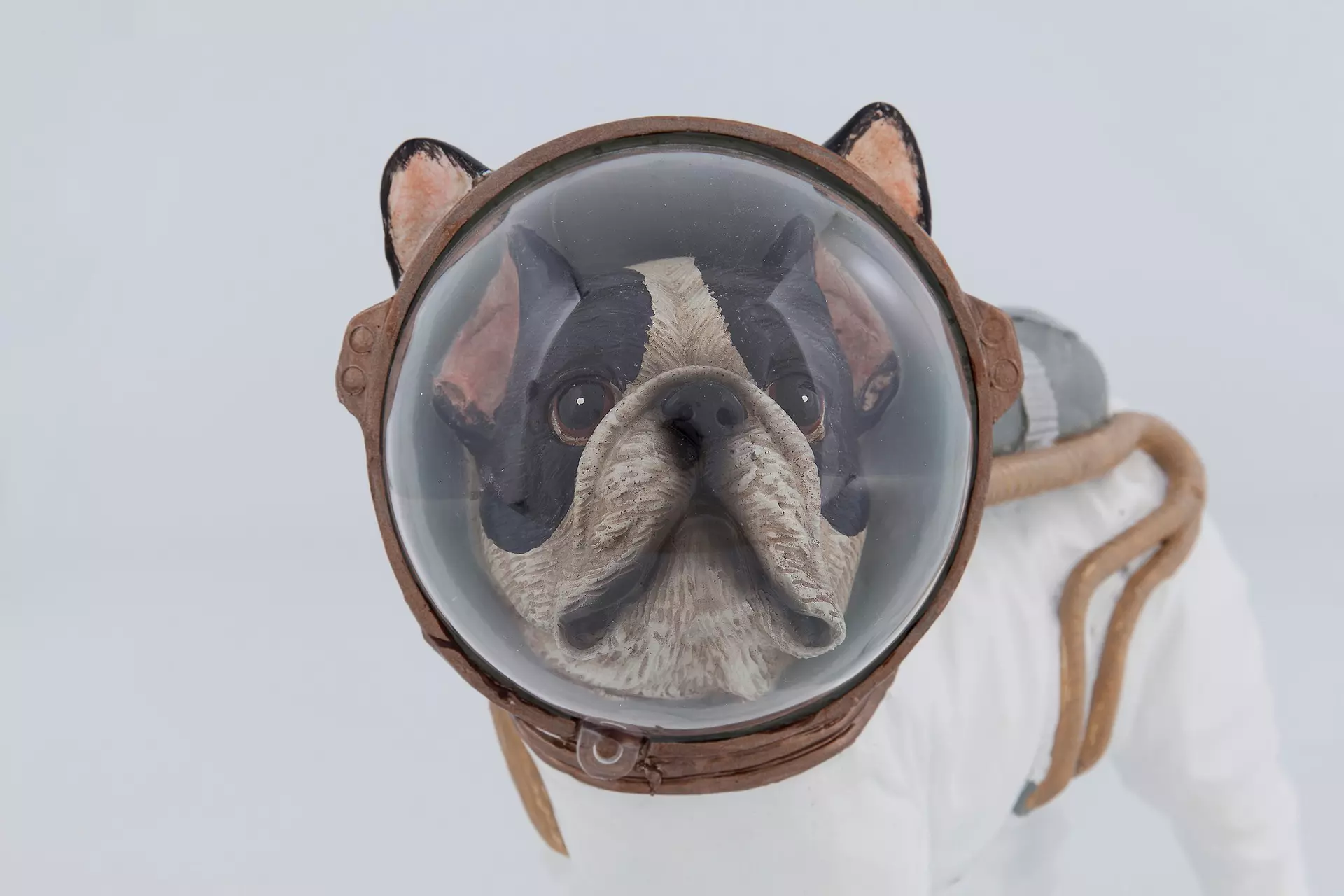 Dekofigur Deko Figur Space Dog 21cm Kare Design Kunststoff 25 x 21 x 12 cm
