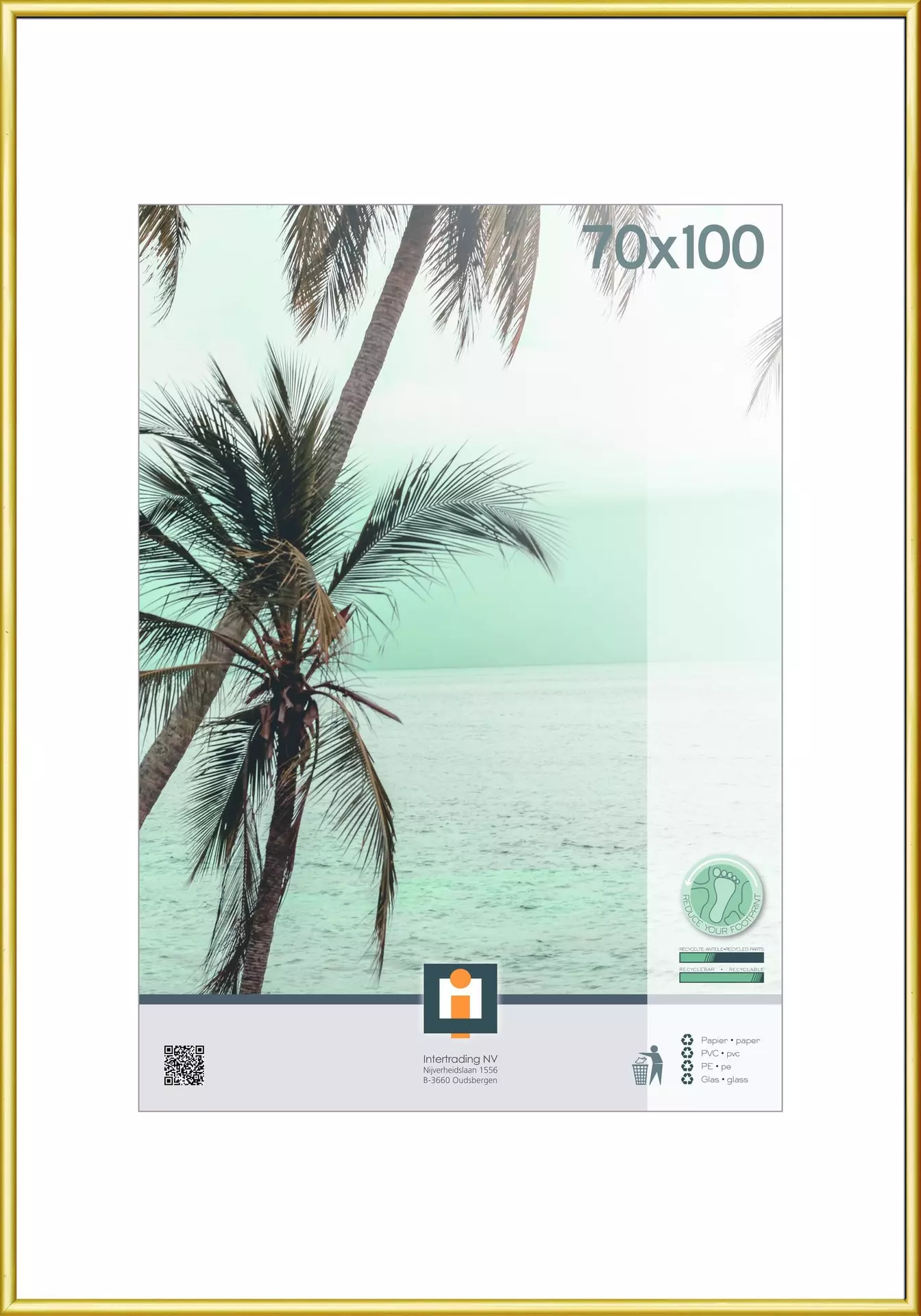 Bilderrahmen KYOTO GOLD INTERTRADING Kunststoff 71 x 101 x 1 cm