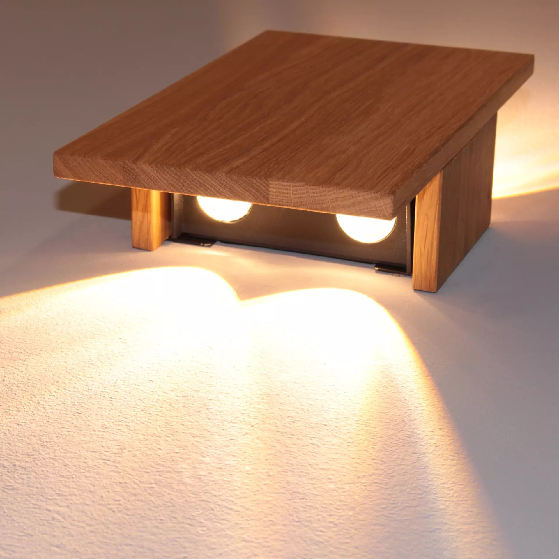 Wandleuchte SHINE-WOOD Fischer-Honsel Metall 15 x 25 x 