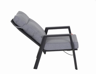 4. Bild von Loungesessel Metall grau ca. 82 x 99 x 72 cm