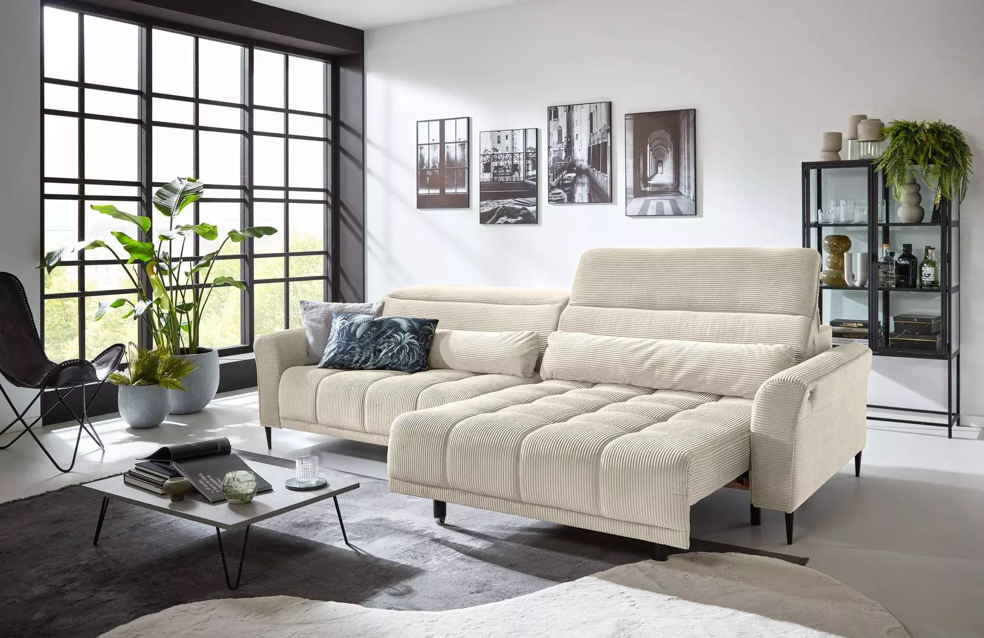 Bigsofa LOGAN CELECT Textil 118 x 108 x 280 cm