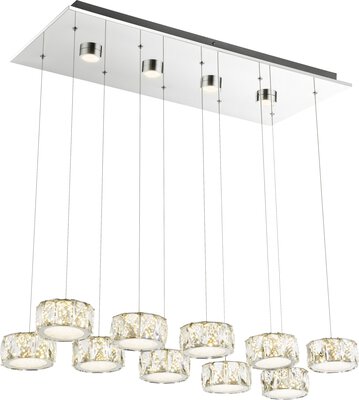 Bild von Hängeleuchte LED silber