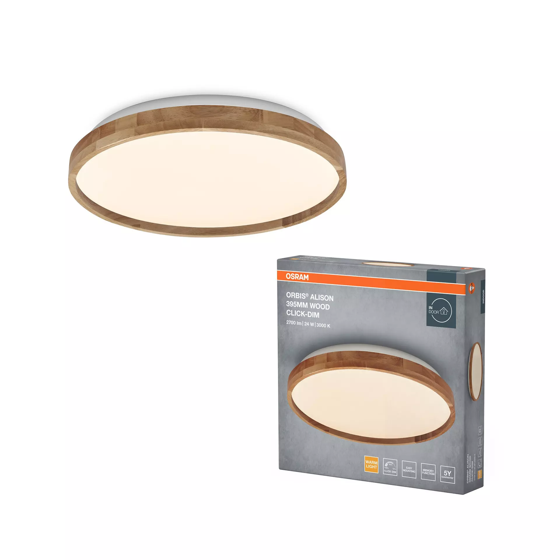 Deckenleuchte Alison Basic Ceiling OSRAM Metall 