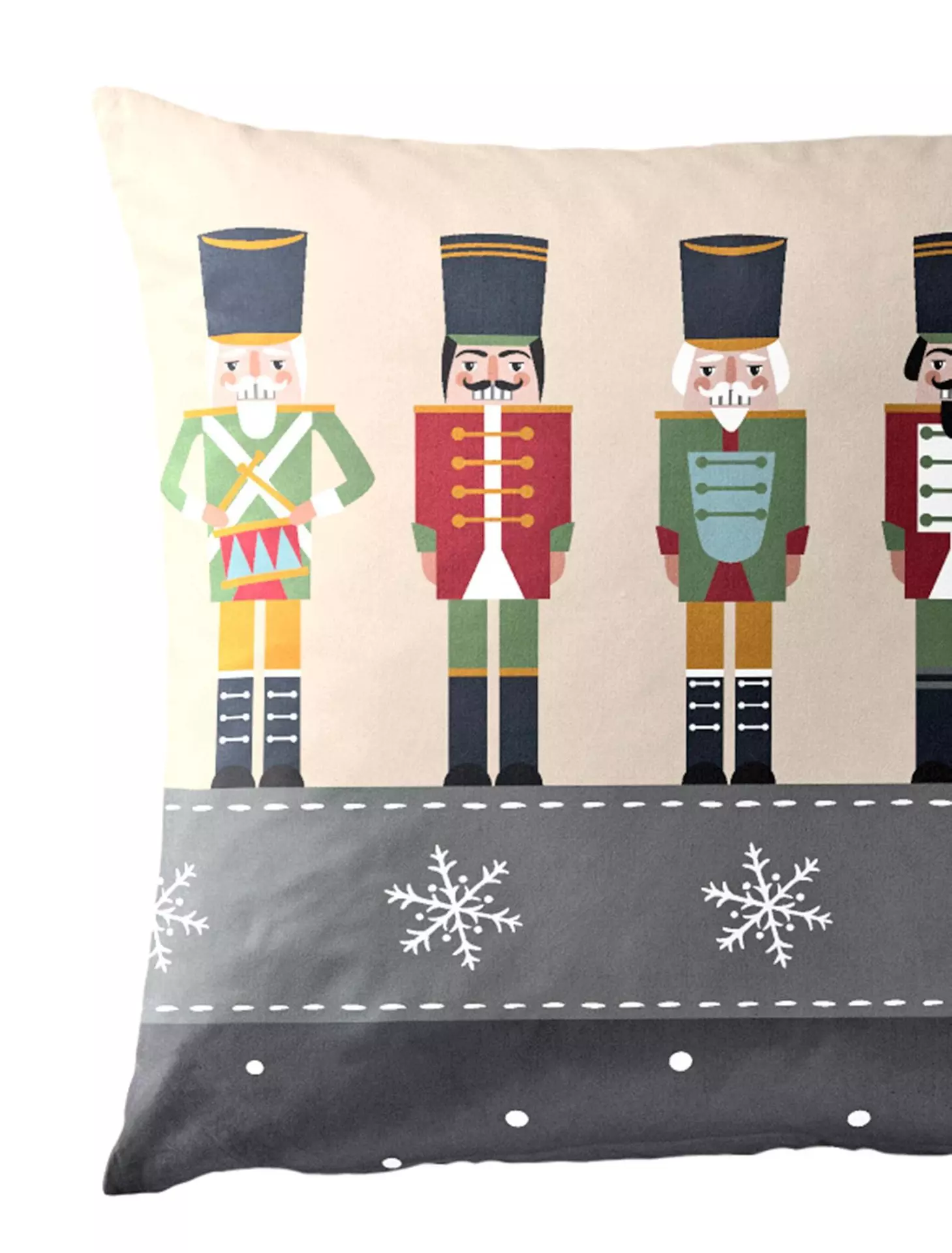 Biber-Bettwäsche Nussknacker x-mas Bierbaum Textil 135 x 200 cm