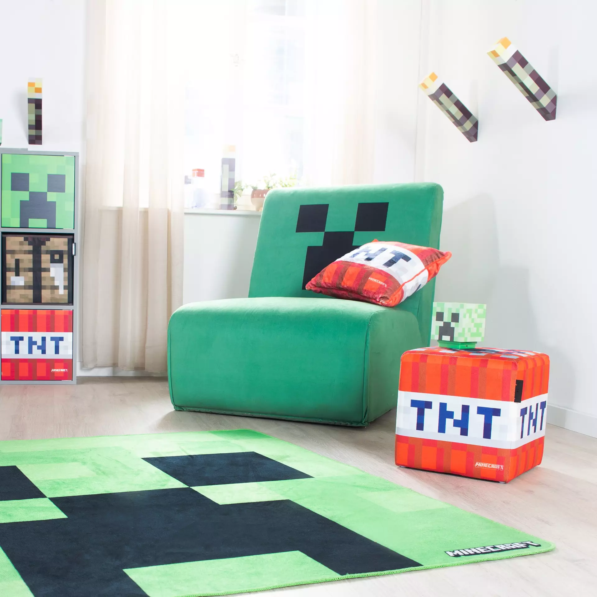 Kinderteppich MINECRAFT Minecraft Textil 120 x 2 x 120 cm