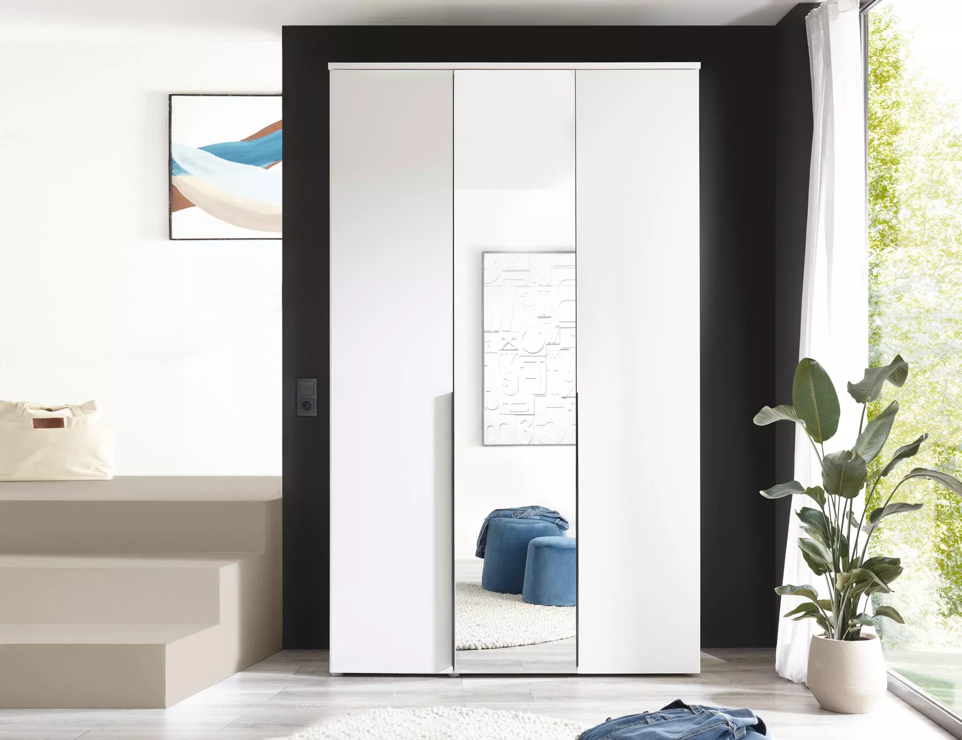 Drehtürenschrank KEVO Dreamoro Holzwerkstoff 52 x 225 x 135 cm