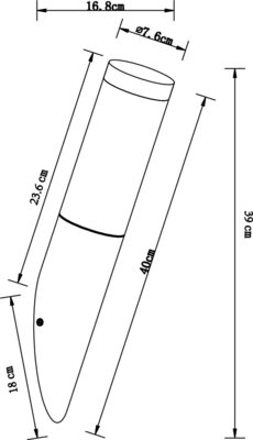 5. Bild von Wand-Aussenleuchte AGL Wanddimmer silber