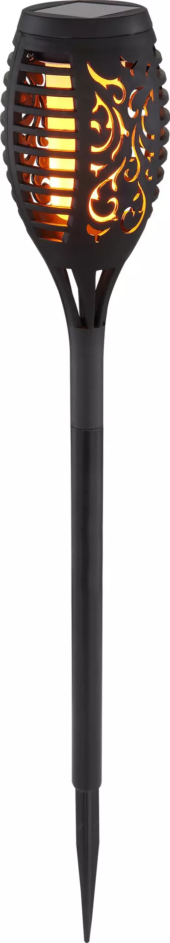 Solarleuchte Solar Fackel 3-er Set Globo Kunststoff 7 x 49 x 7 cm