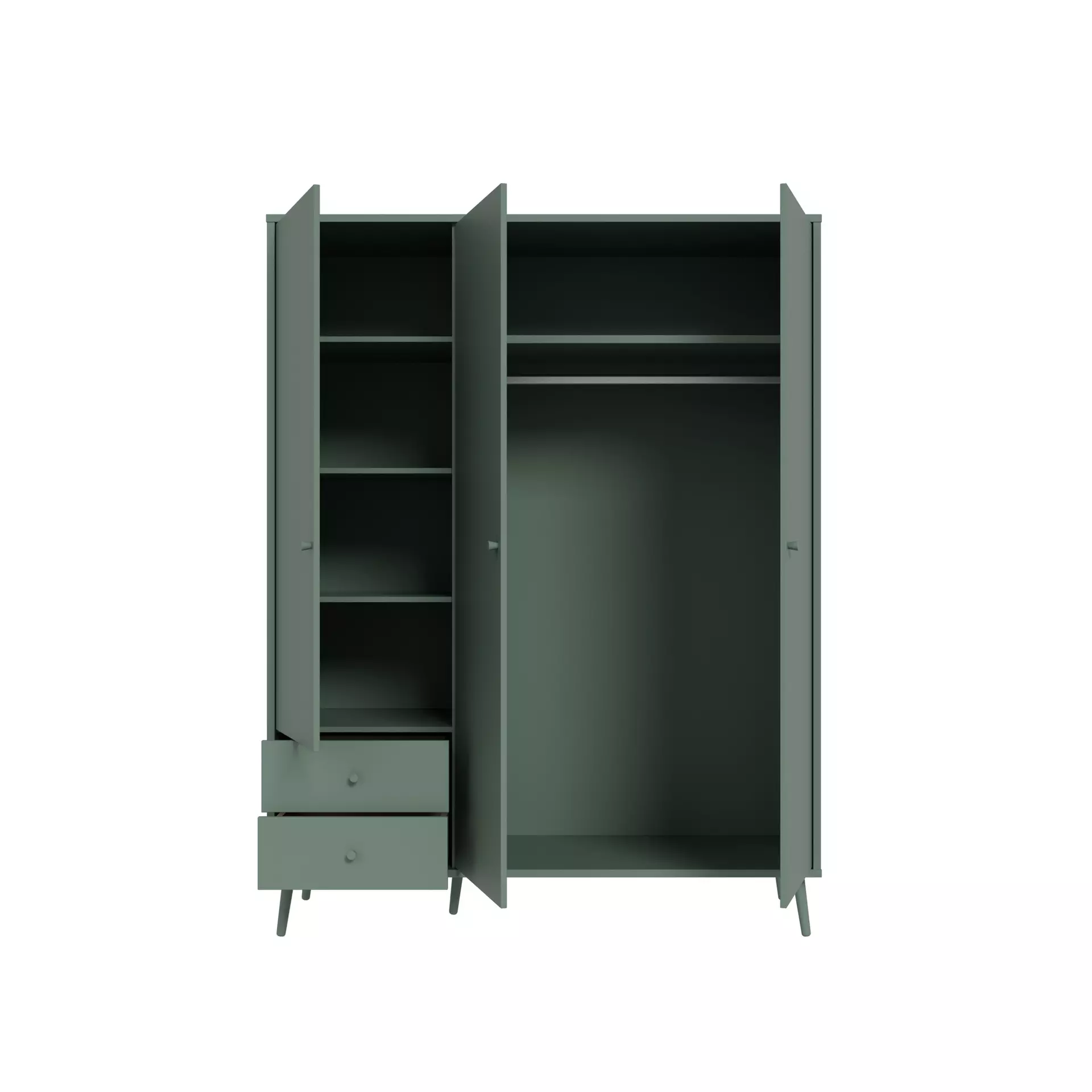 Drehtürenschrank HARRLSON Forte Holzwerkstoff 52 x 201 x 154 cm