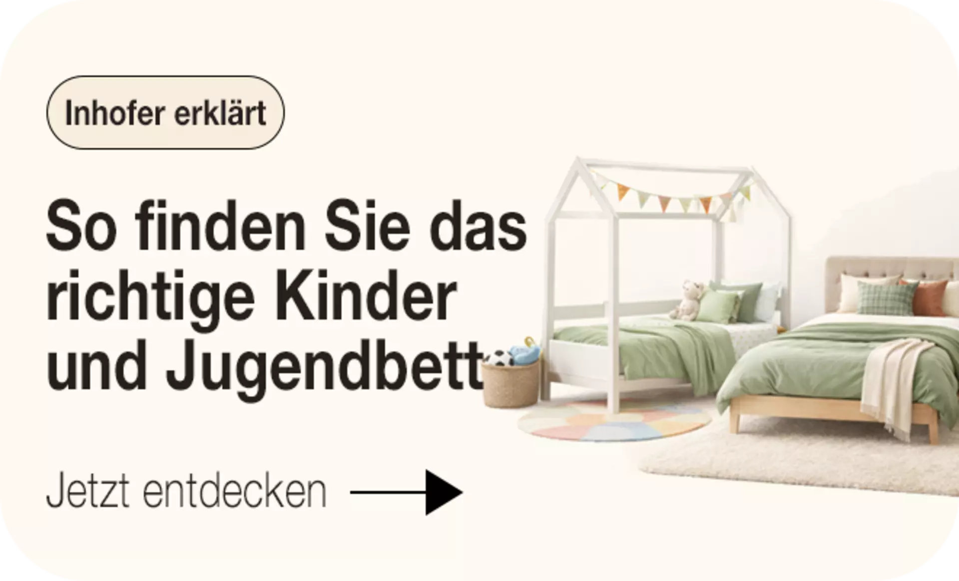 Jetzt inspirieren lassen und das richtige Kinder und Jugendbett finden