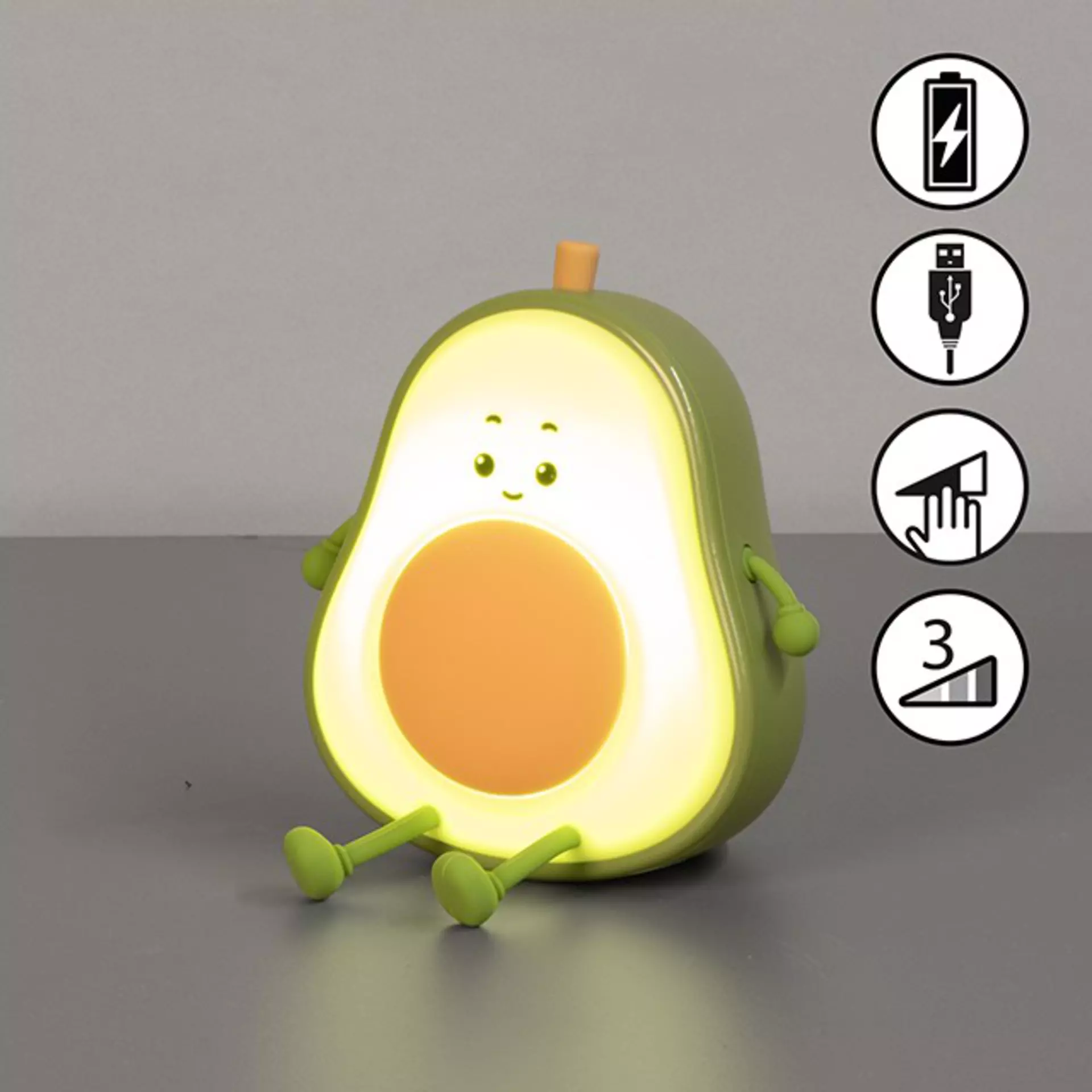 Nachtlicht Bobi FHLighting Silikon 9 x 13 x 11 cm