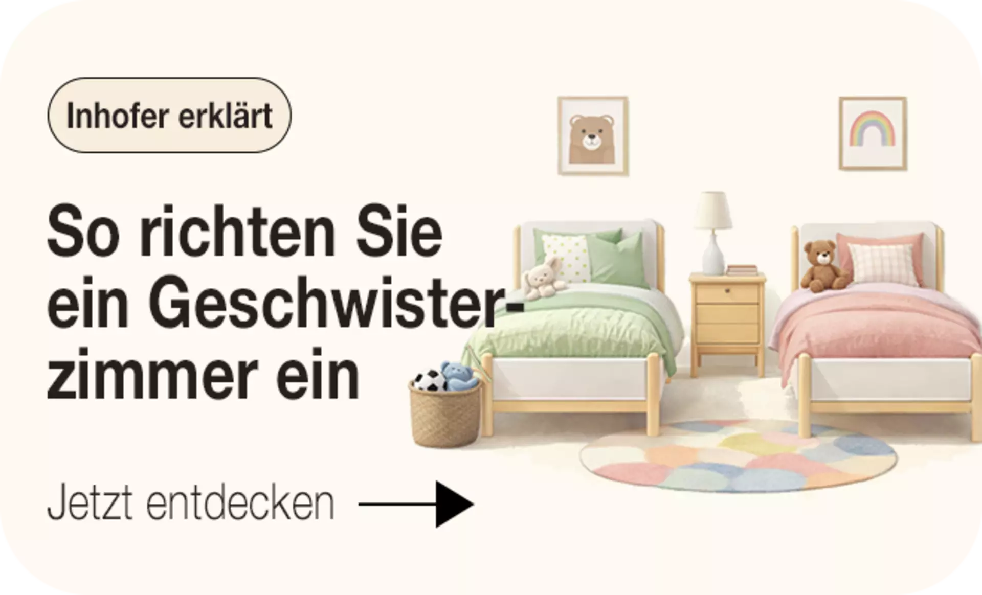 Jetzt inspirieren lassen und Geschwisterzimmer einrichten