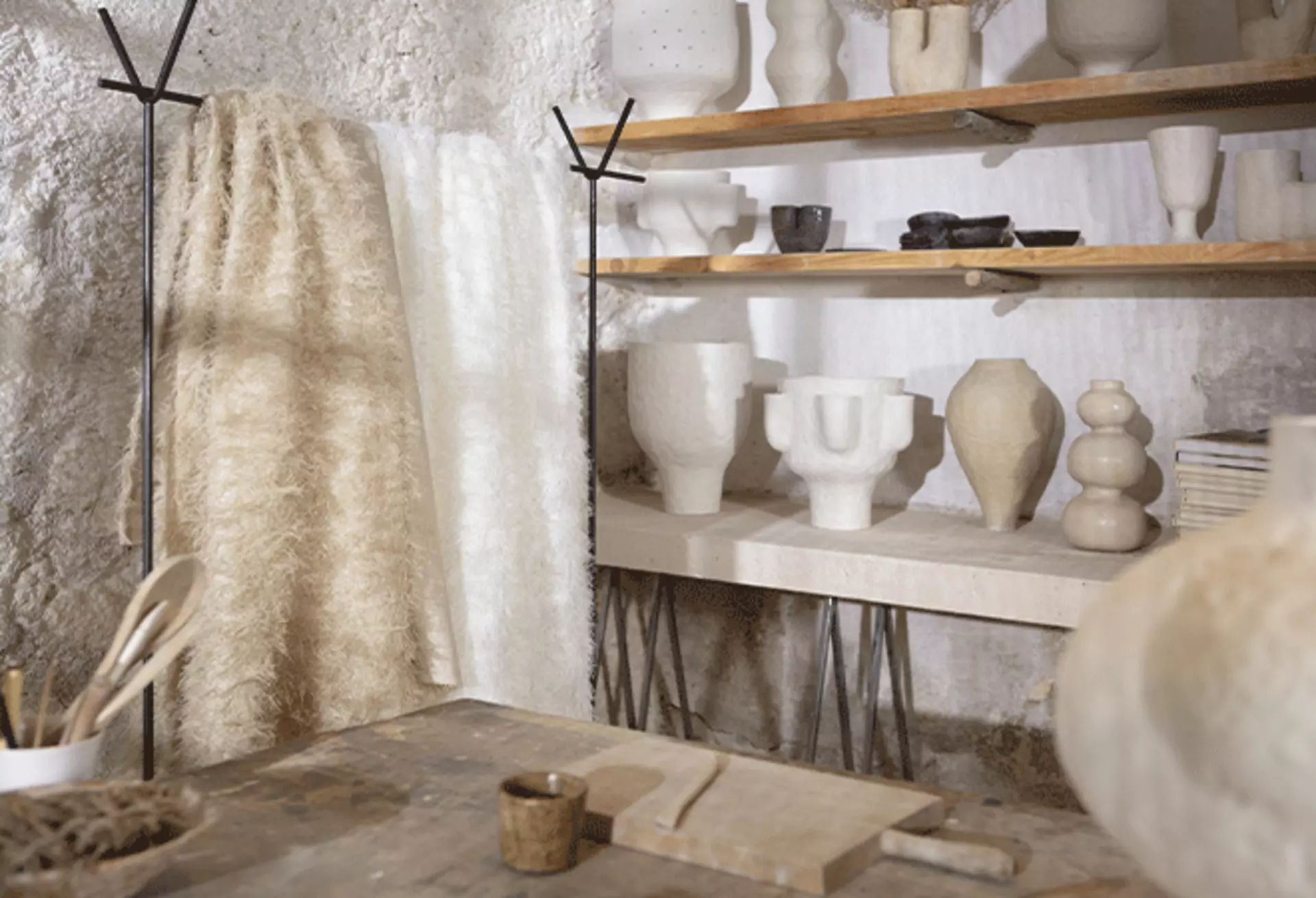 Natürliche Stoffkollektion von Wanders zusammen mit Fischbacher