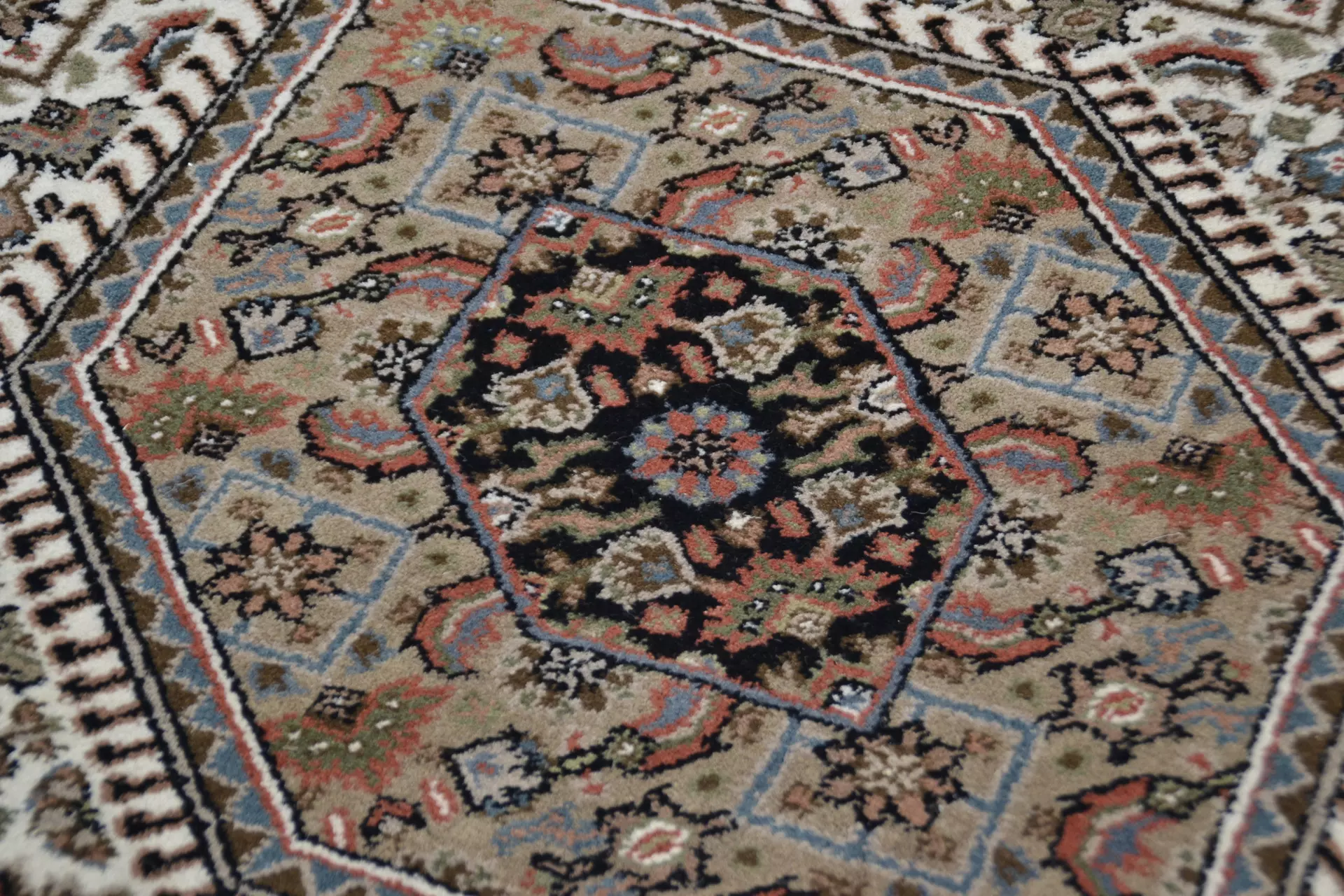 Handknüpfteppich Benares Theko Textil 140 x 1 x 200 cm