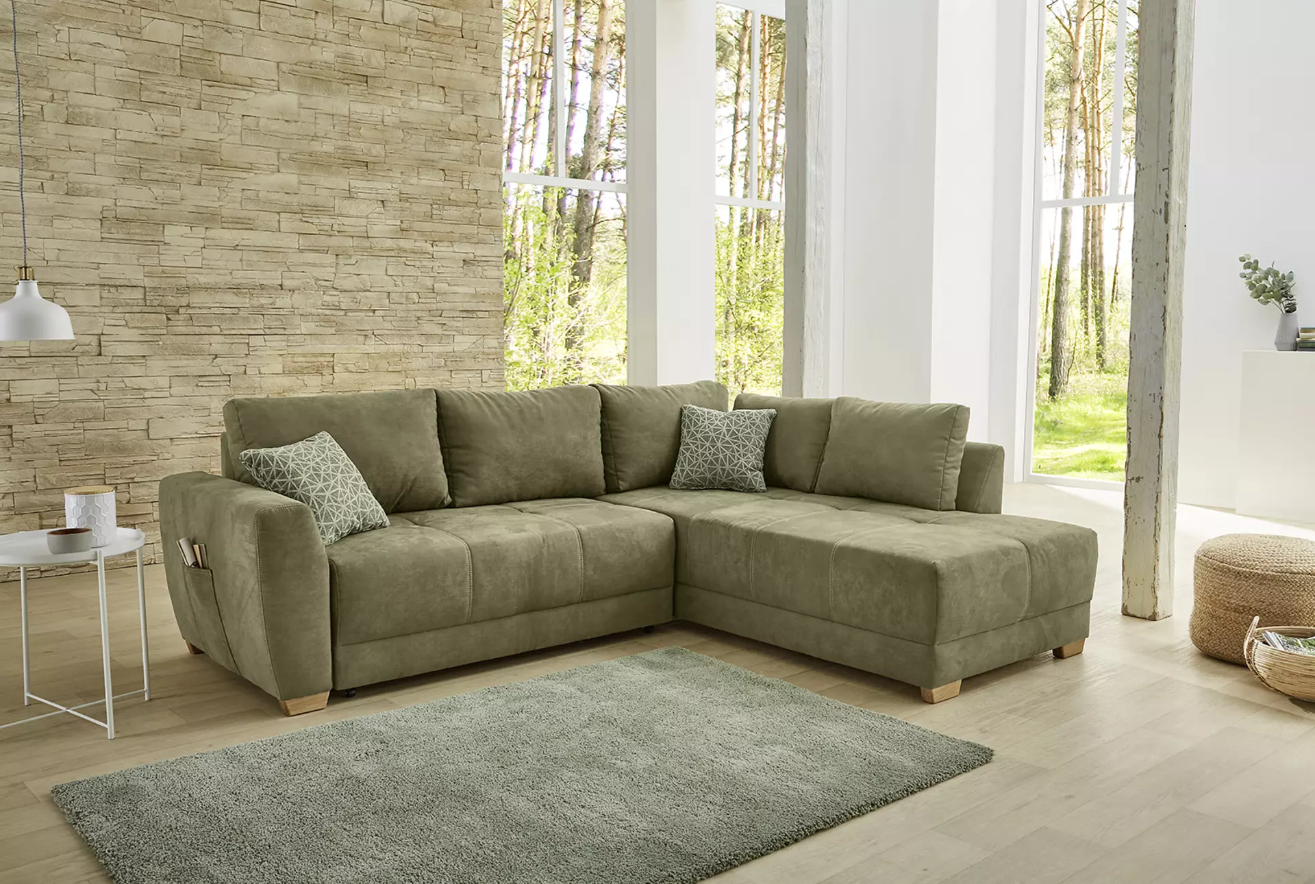 Ecksofa LUZERN-SE CELECT Textil 208 x 87 x 254 cm