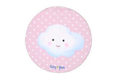 Bild von Kinderteppich ca. 100 x 100 cm rosa