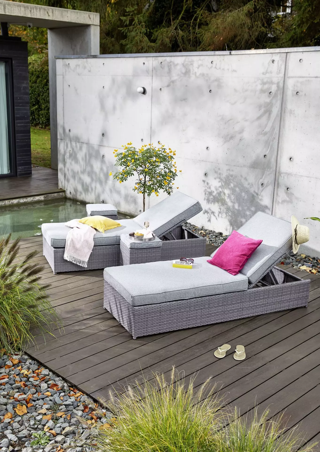 Loungehocker RUEGEN Outdoor Metall 38 x 45 x 38 cm