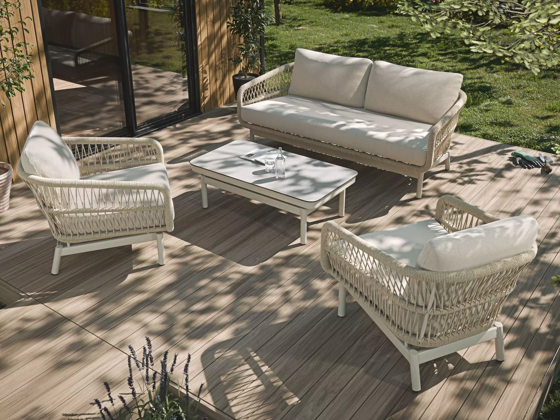 Gartenmöbelset ALBA Outdoor Textil 60 x 35 x 110 cm