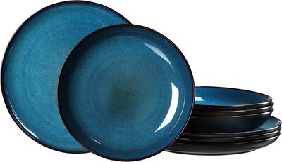 Bild von Tafelservice Keramik Blau