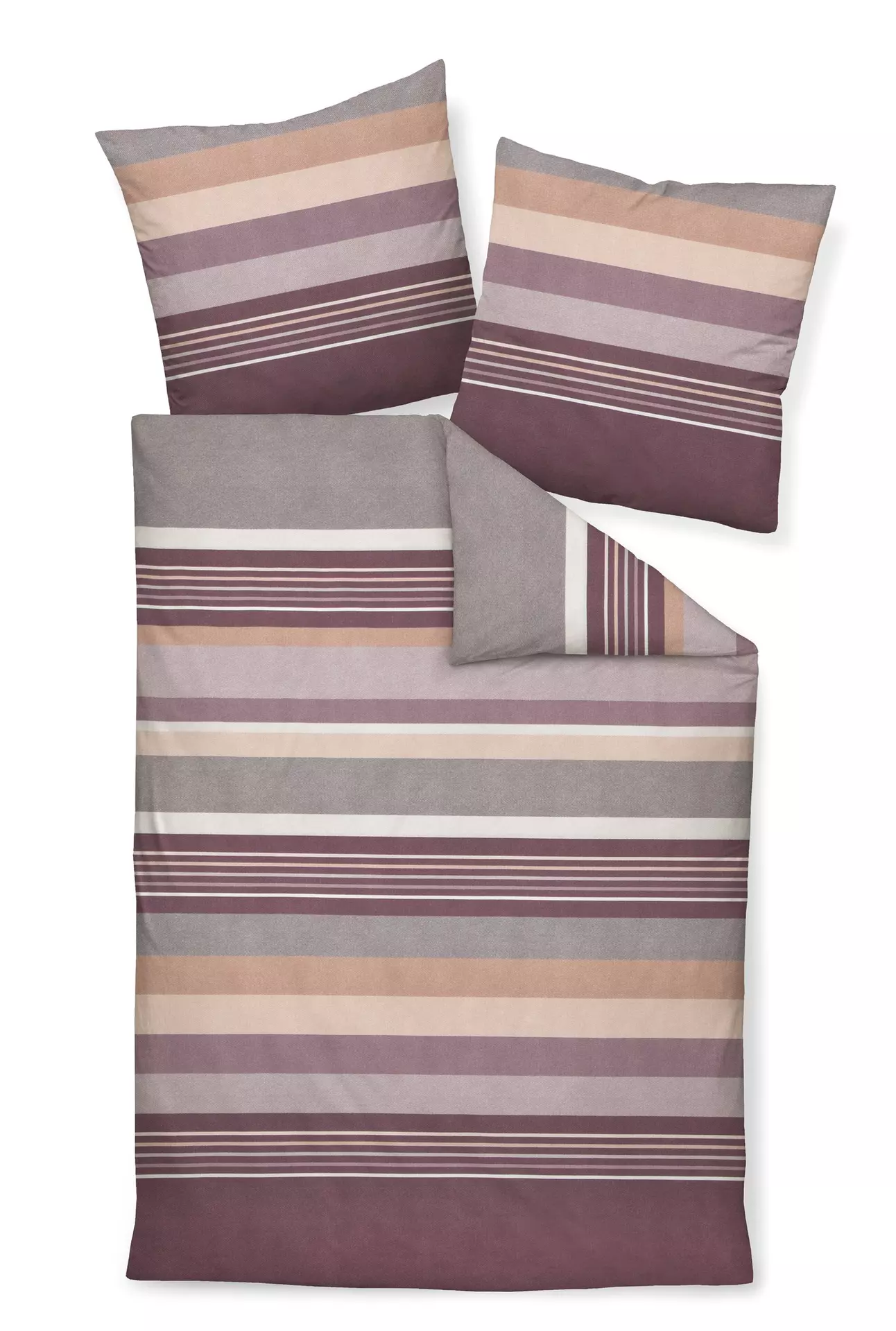Satin-Bettwäsche Palermo Janine Textil 155 x 220 cm