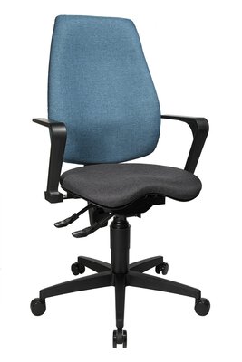 Bild von Büro-Drehstuhl Kunststoff schwarz Topstar