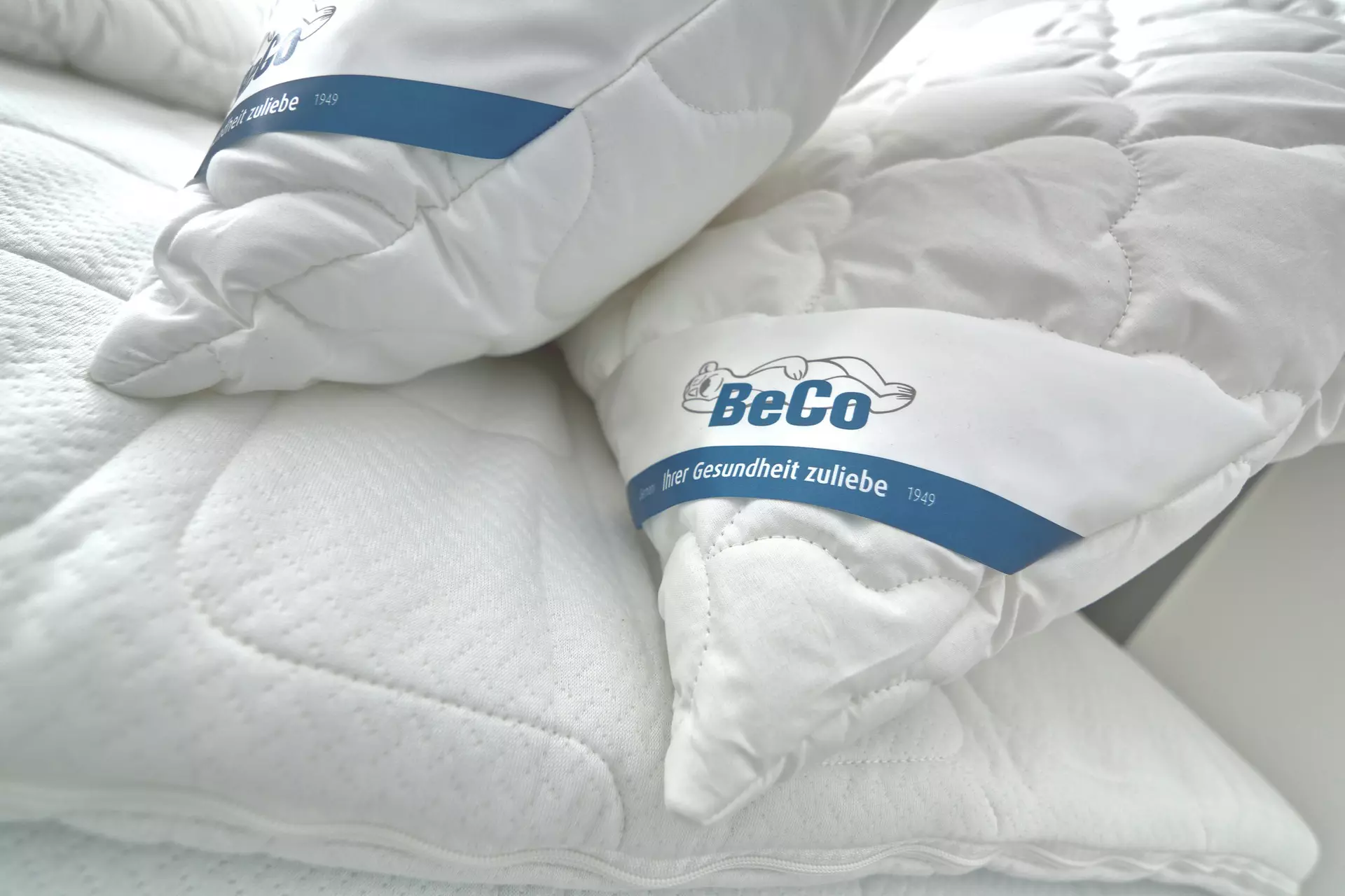 Kopfkissen ECO-Well Kissen gesteppt BeCo Textil 80 x 80 cm