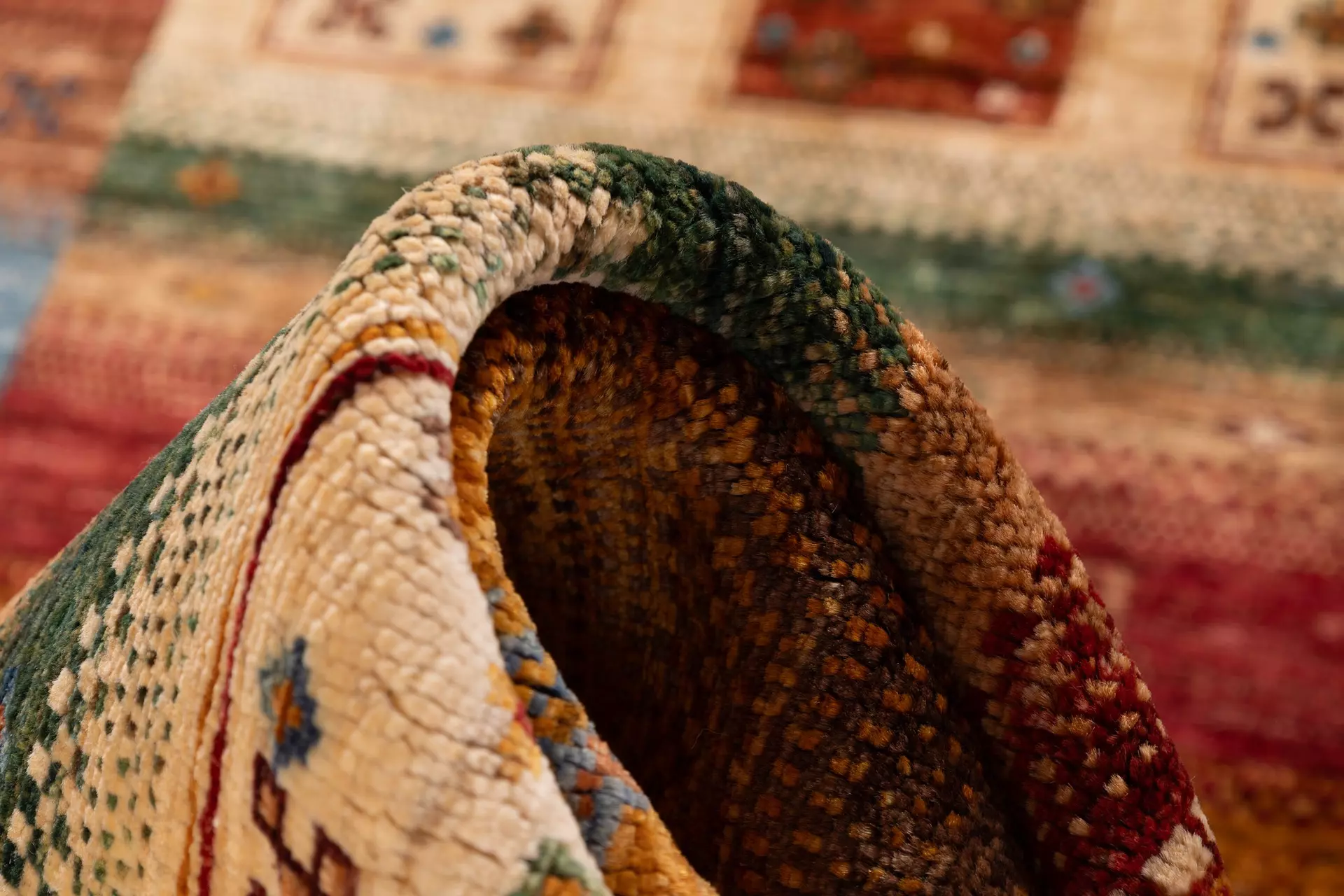 Handknüpfteppich Afghan-Lori-Collection Mirzai Textil 80 x 130 cm